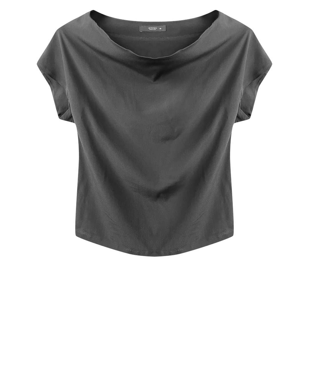 ETRO Черная шелковая футболка, фото 1