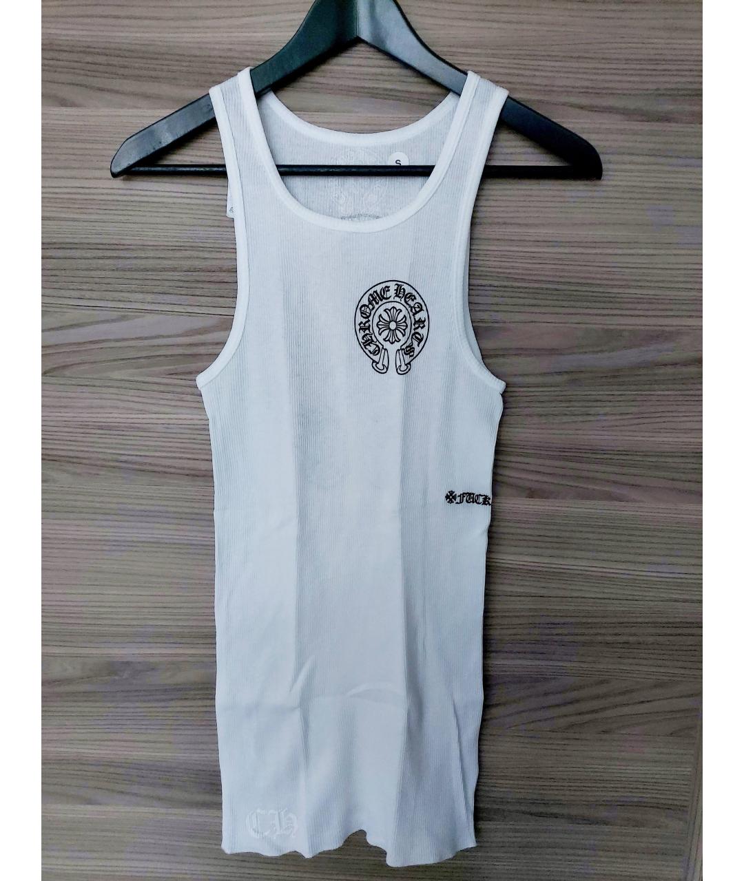 CHROME HEARTS Белая хлопковая майка, фото 6