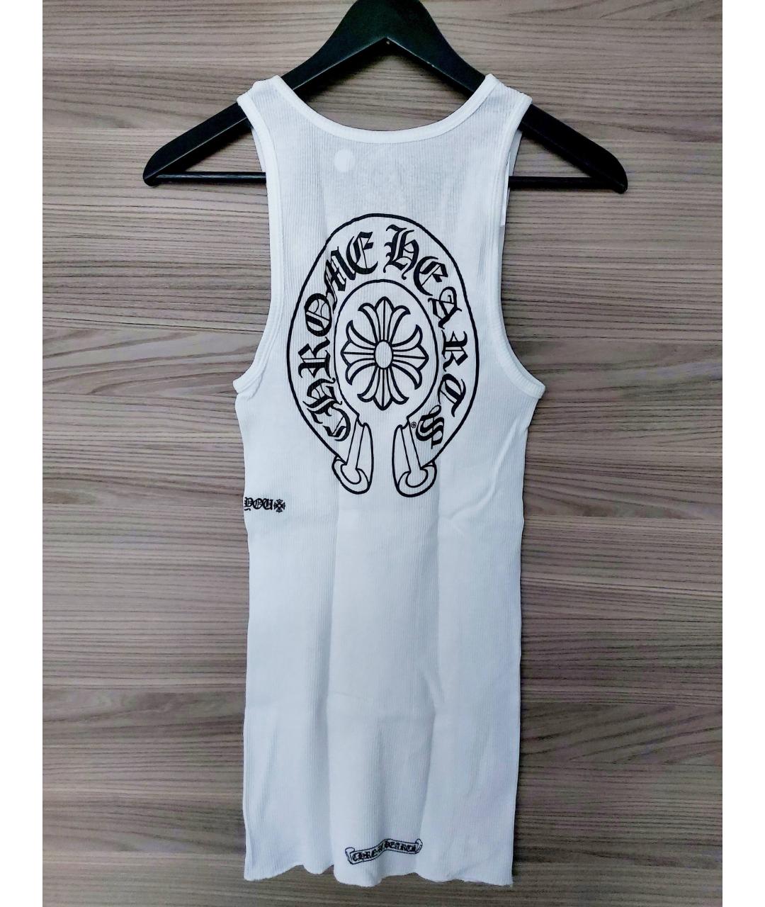 CHROME HEARTS Белая хлопковая майка, фото 2