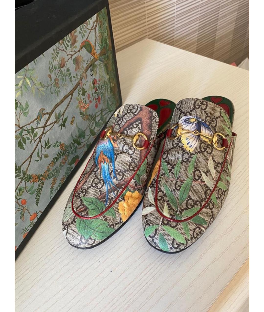 GUCCI Мульти кожаные лоферы, фото 8