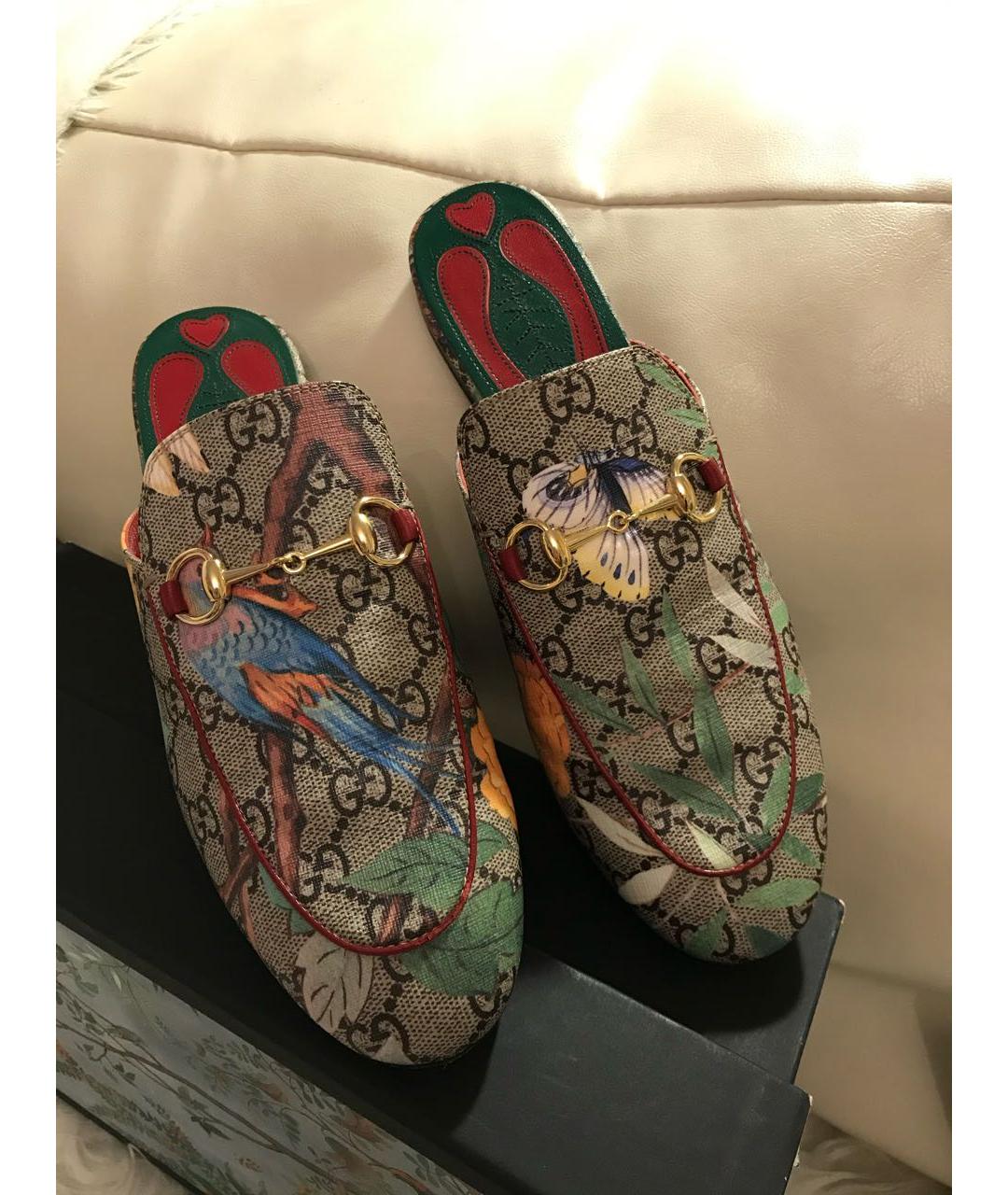 GUCCI Мульти кожаные лоферы, фото 2