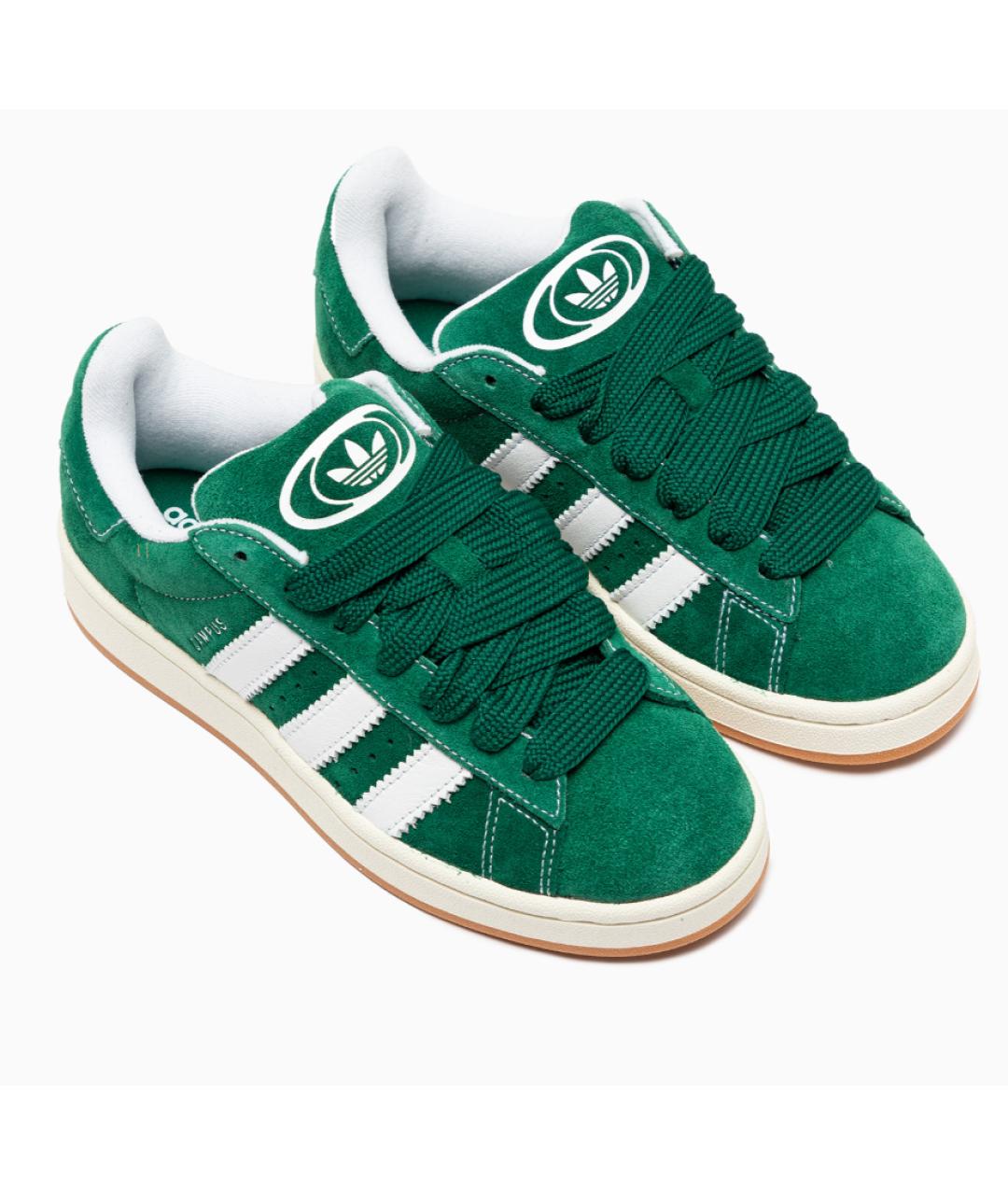 ADIDAS Зеленые замшевые кроссовки, фото 4