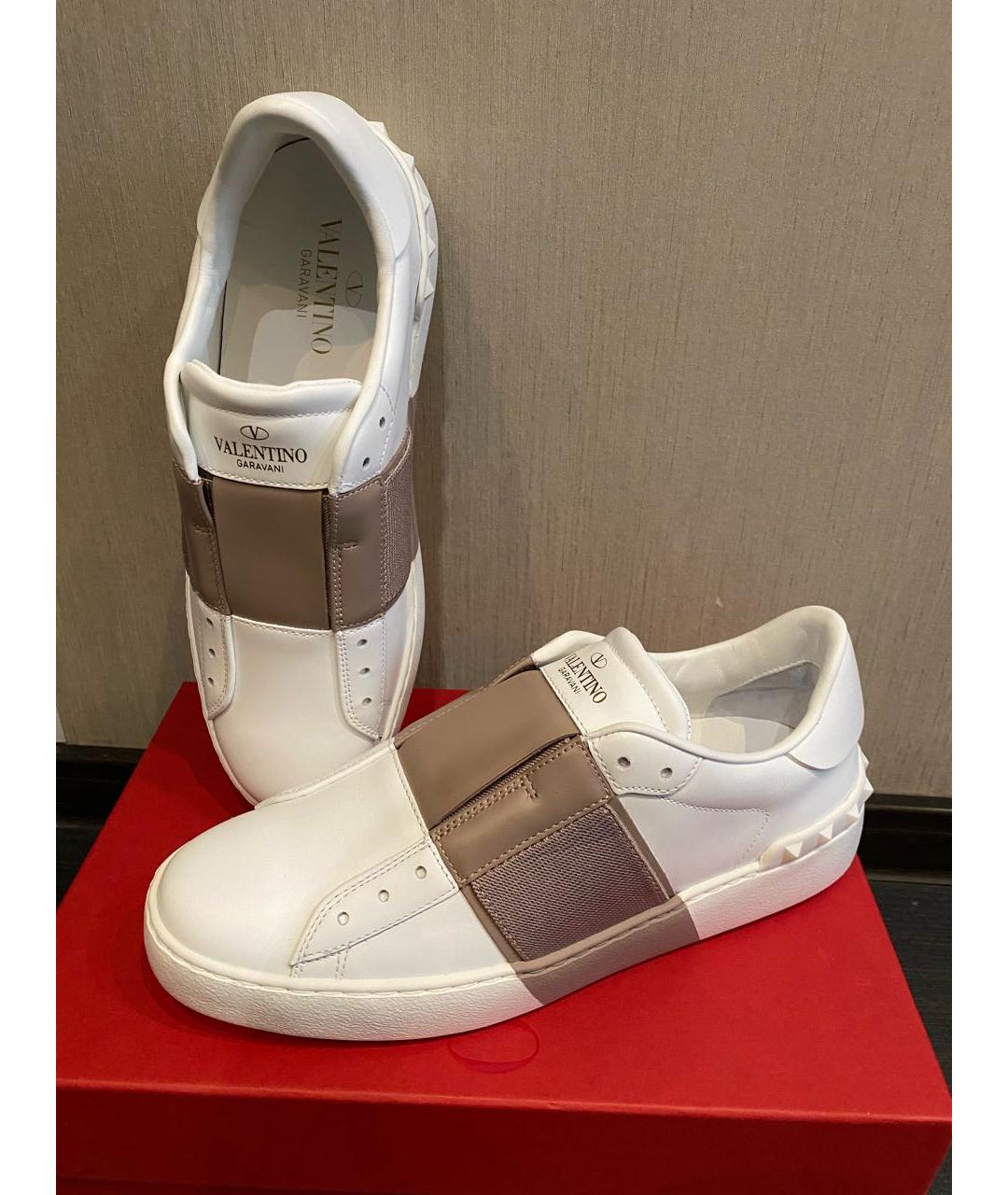 VALENTINO Белые кожаные кеды, фото 5