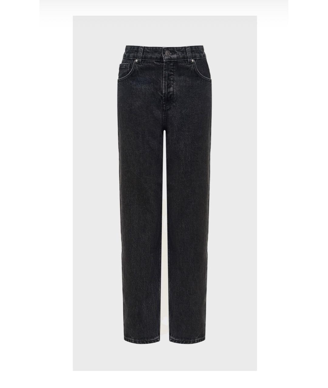 12 STOREEZ Черные хлопковые прямые джинсы, фото 7
