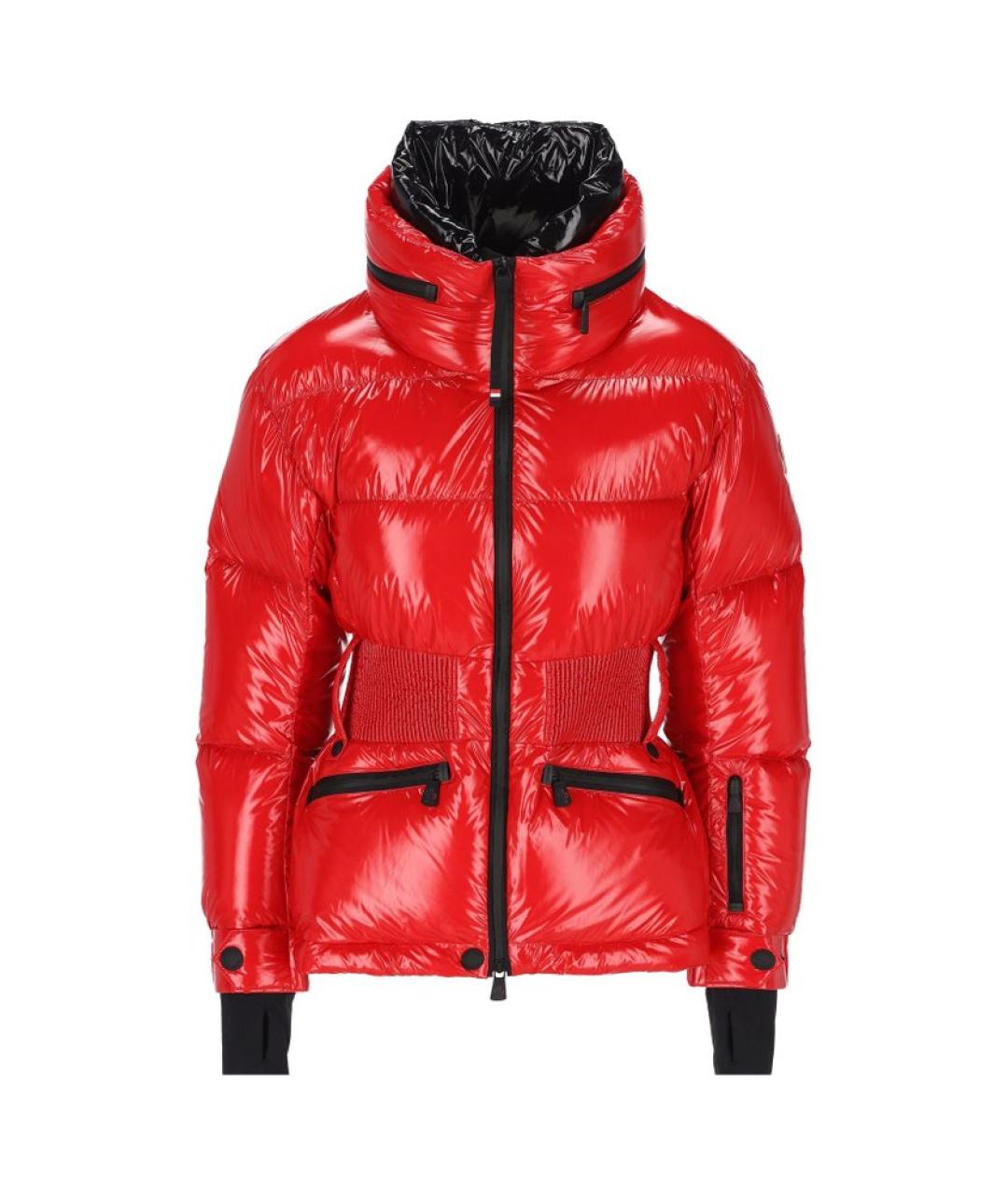 MONCLER Красный пуховик, фото 1