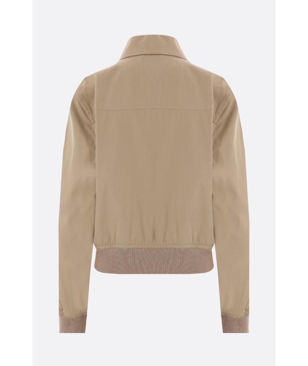 BOTTEGA VENETA Бежевая хлопковая куртка, фото 2