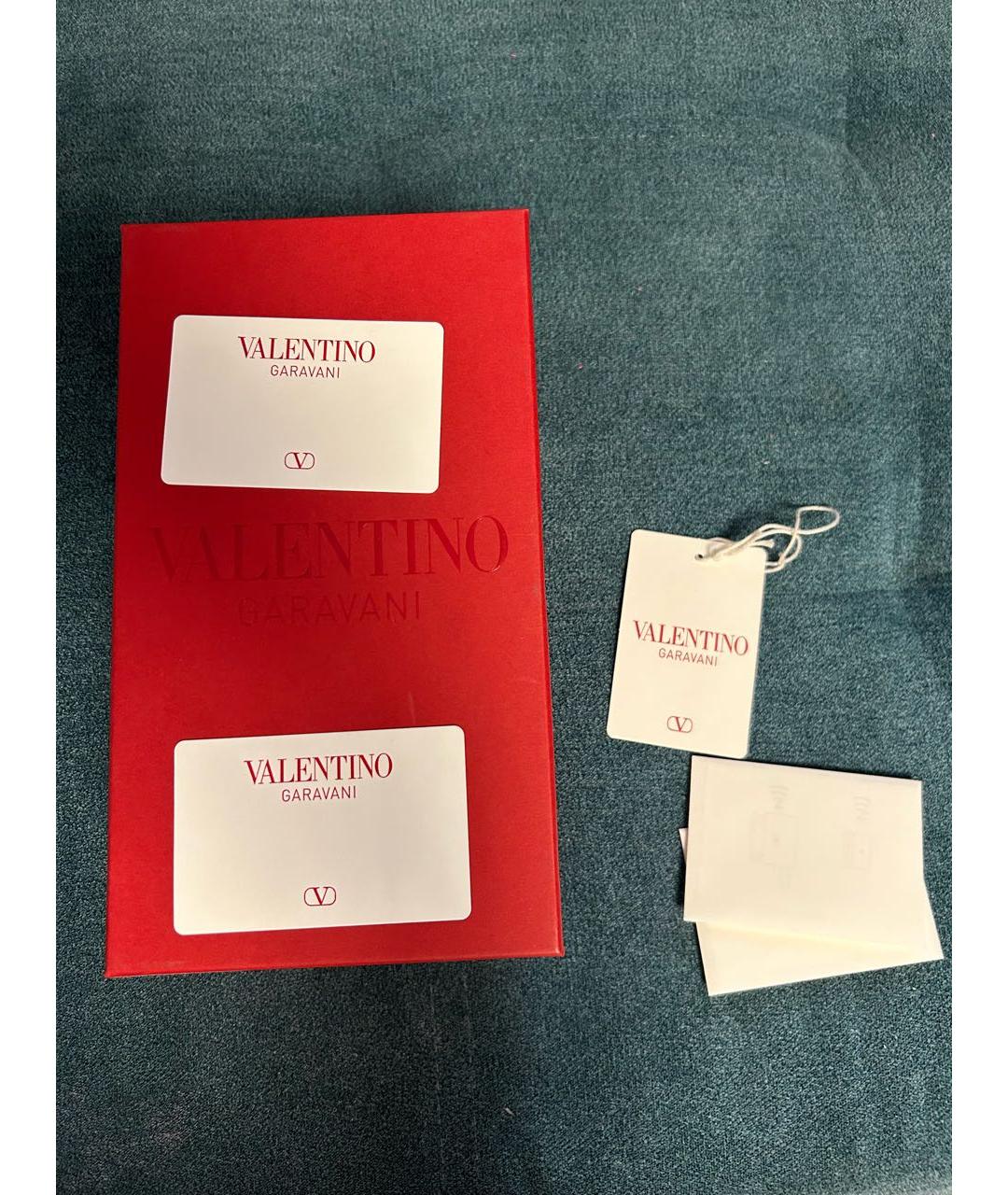 VALENTINO Черная кожаная сумка через плечо, фото 8