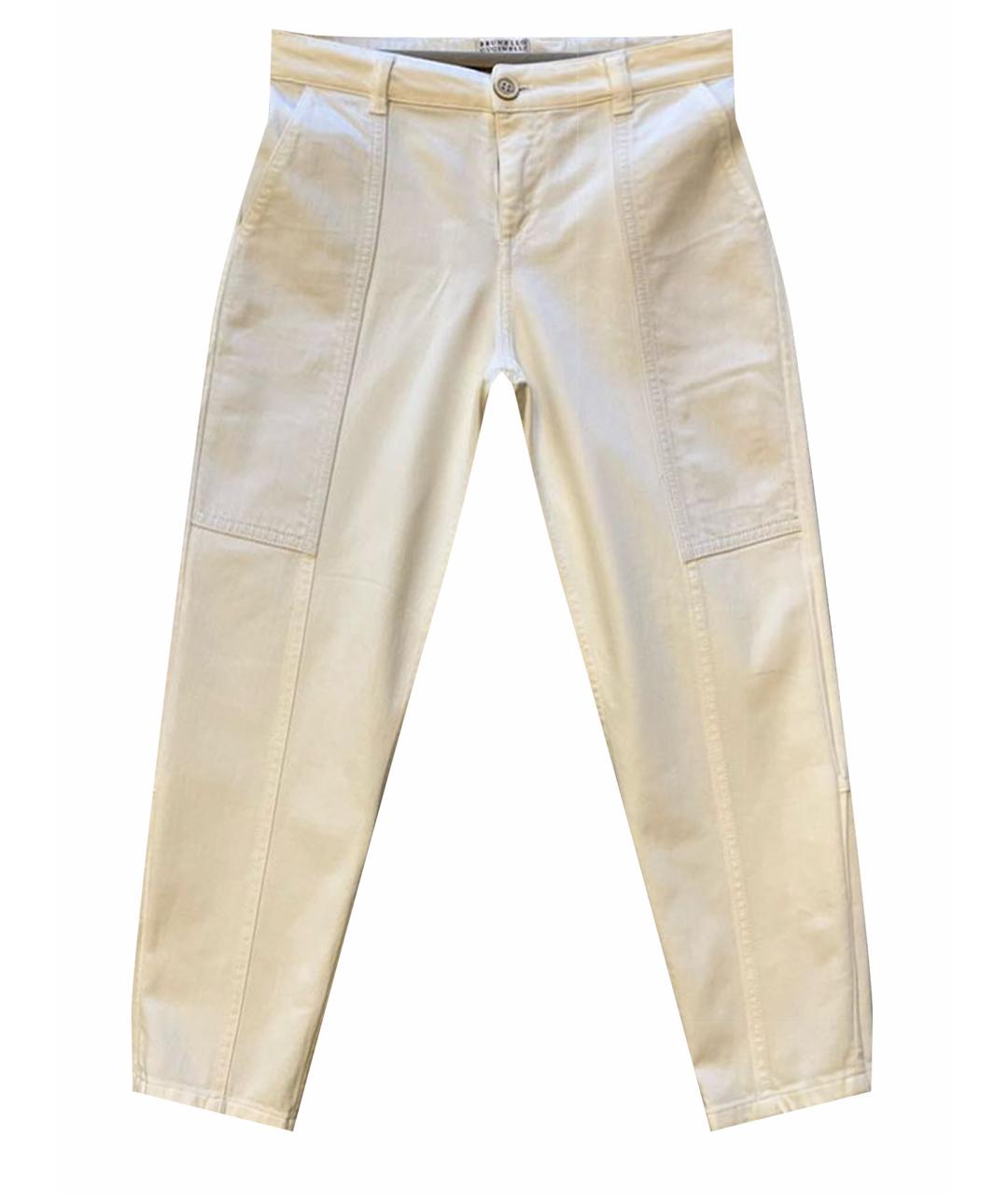 BRUNELLO CUCINELLI Белые хлопковые детские джинсы, фото 1