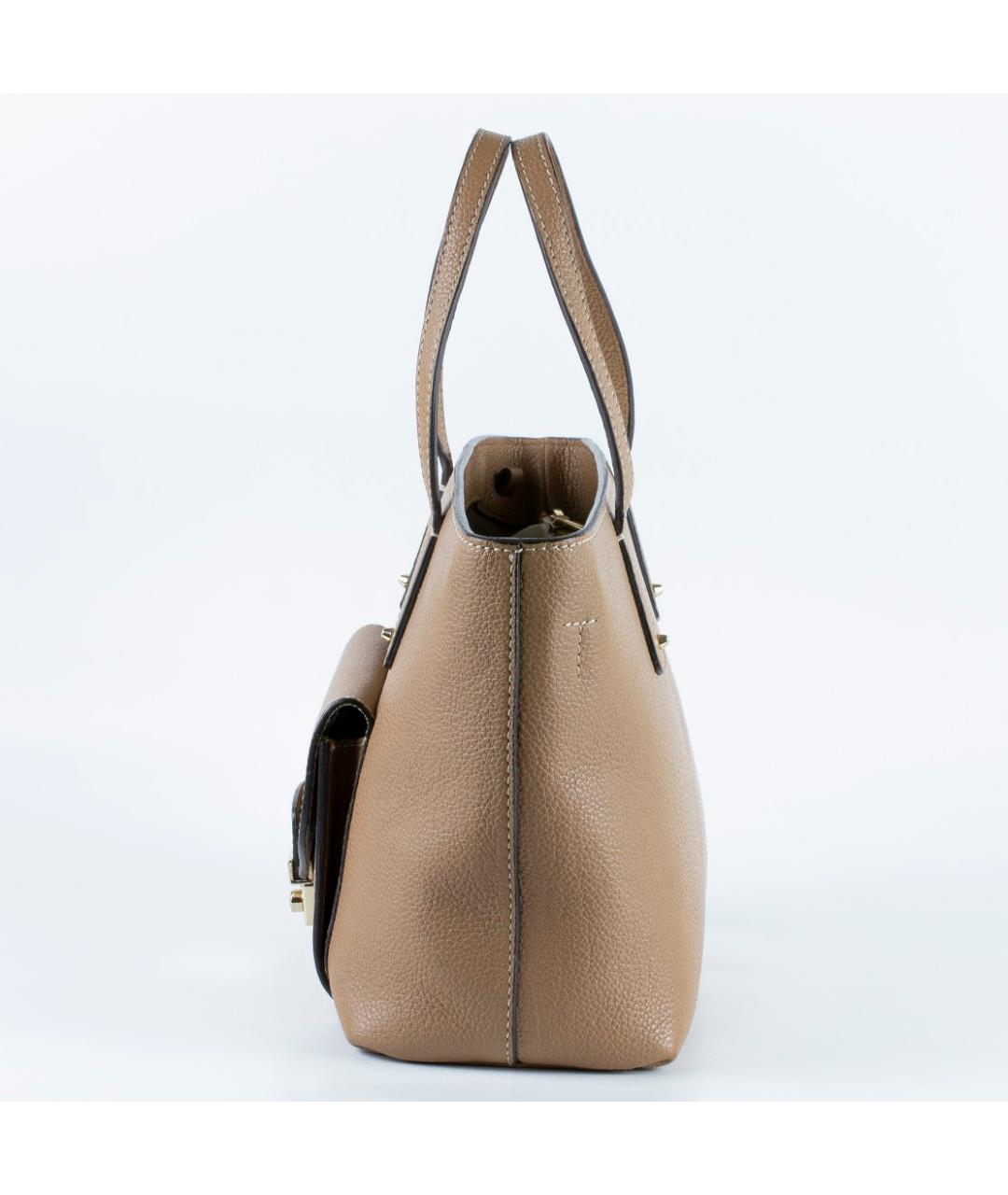 FURLA Бежевая кожаная сумка тоут, фото 4