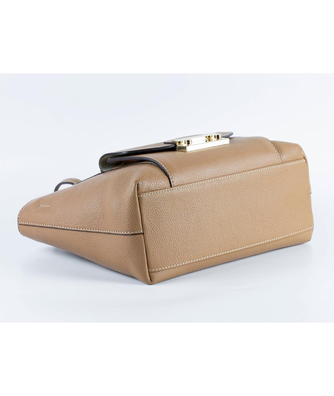 FURLA Бежевая кожаная сумка тоут, фото 6