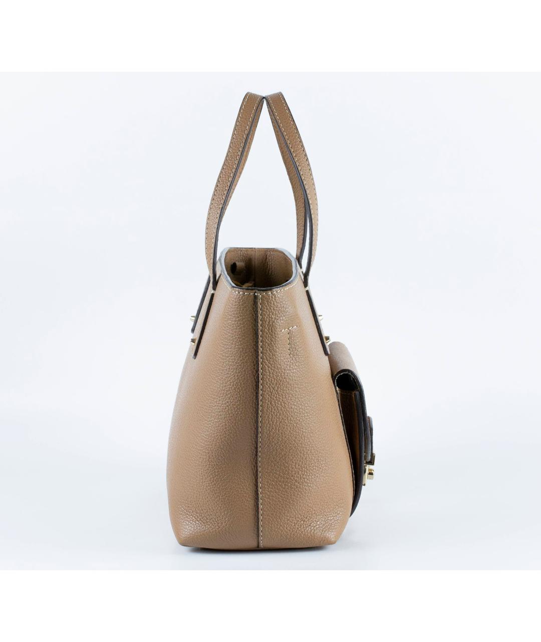 FURLA Бежевая кожаная сумка тоут, фото 2