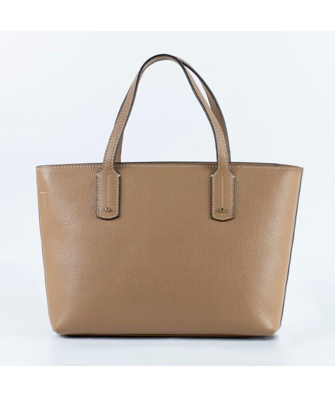 FURLA Бежевая кожаная сумка тоут, фото 3