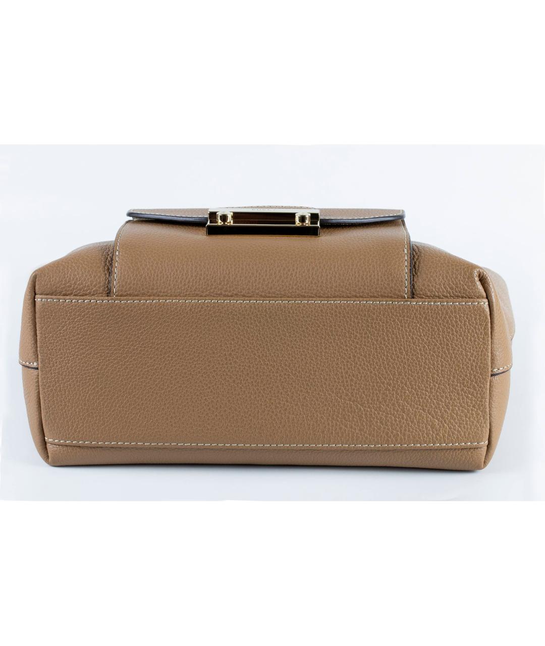 FURLA Бежевая кожаная сумка тоут, фото 7