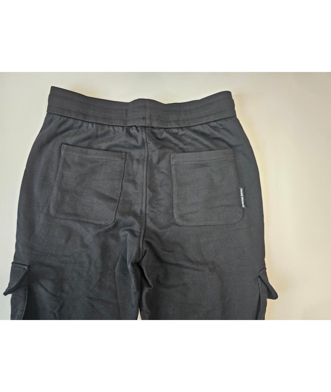 MOOSE KNUCKLES Черные хлопковые повседневные брюки, фото 4