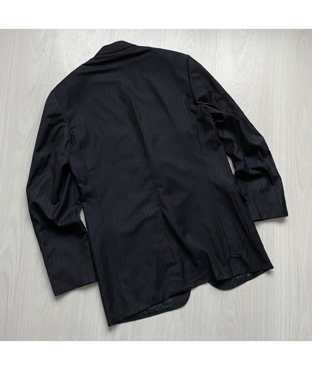 LORO PIANA Темно-синий шерстяной пиджак, фото 4