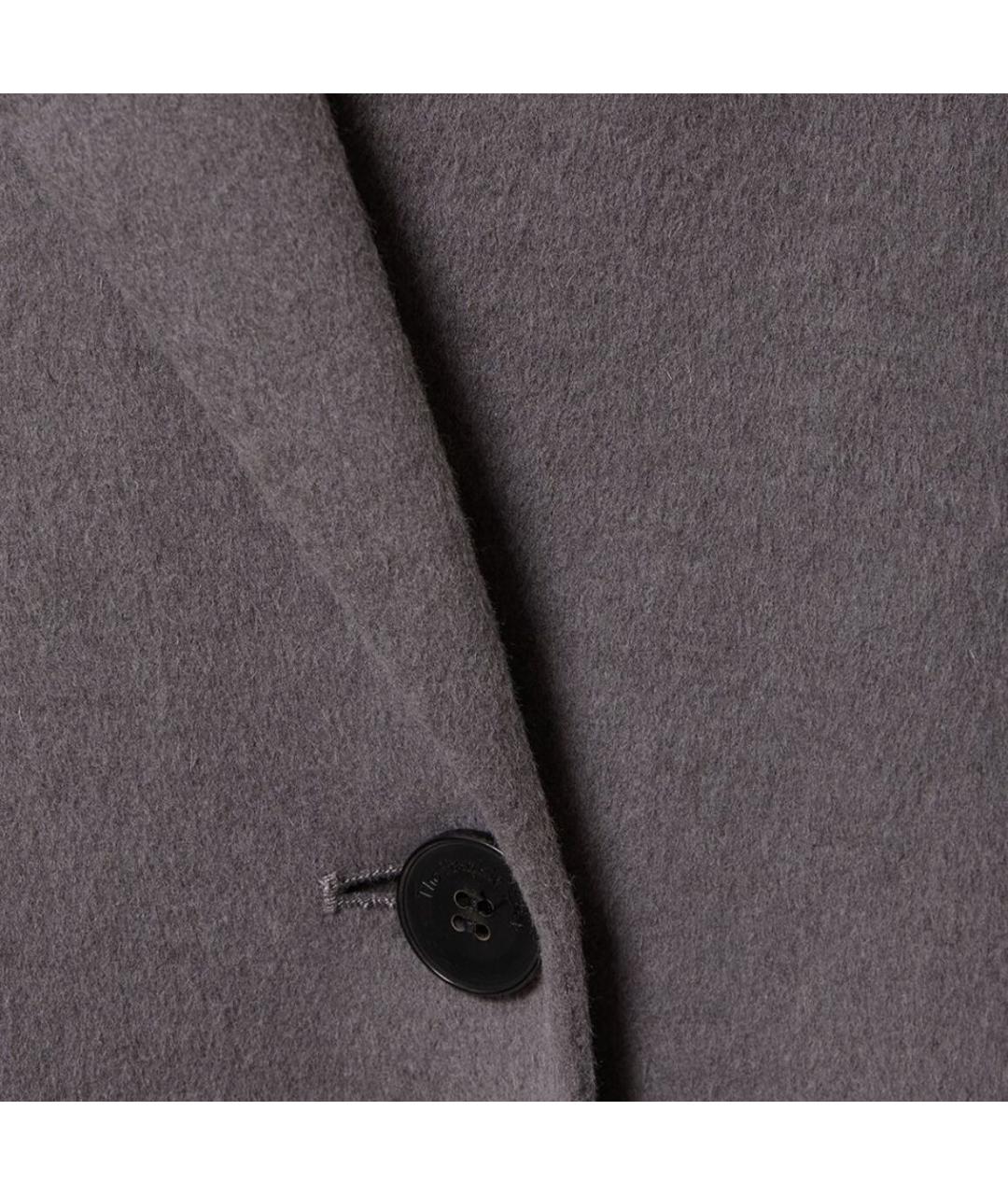 THE FRANKIE SHOP Серое шерстяное пальто, фото 5