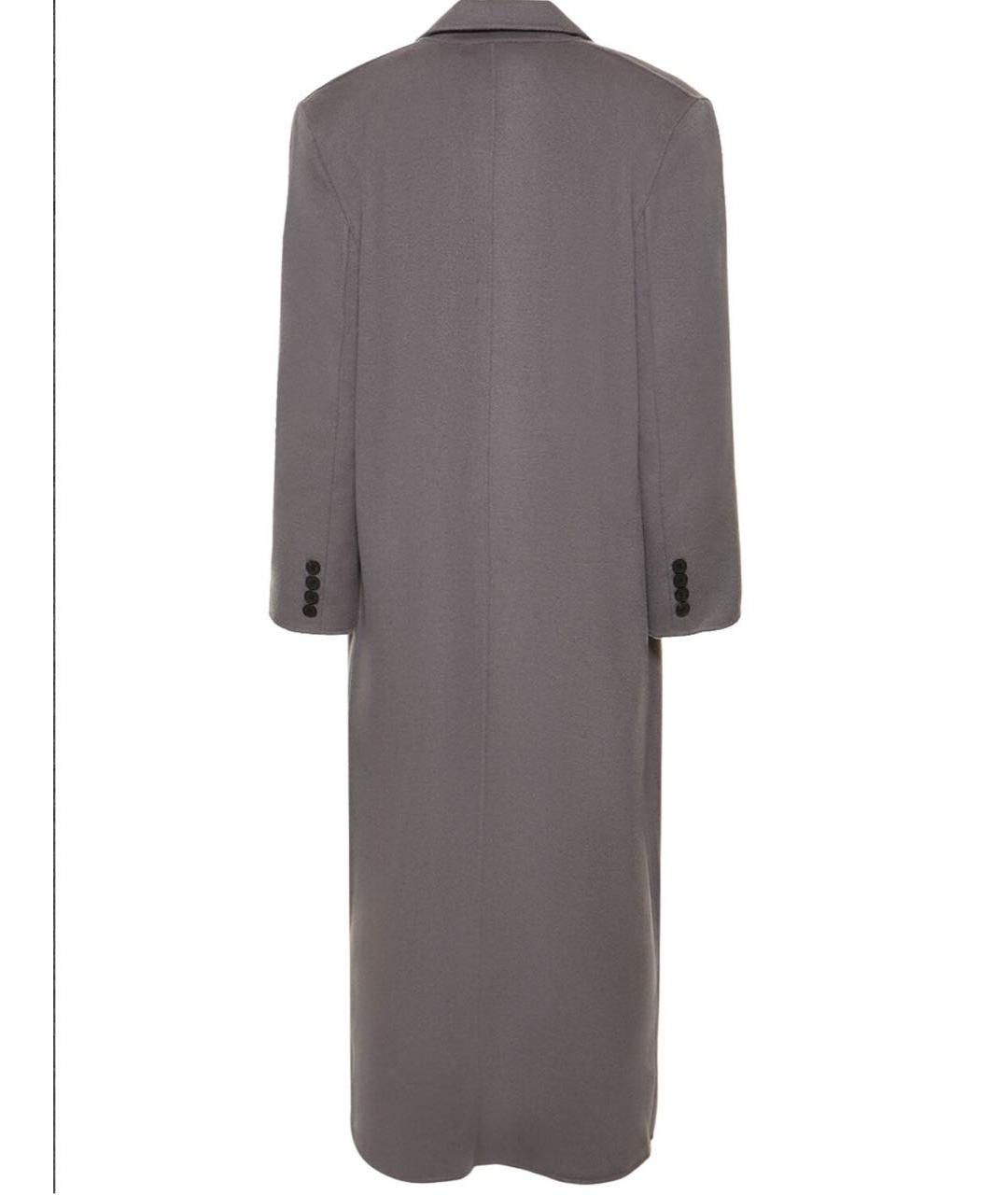 THE FRANKIE SHOP Серое шерстяное пальто, фото 6