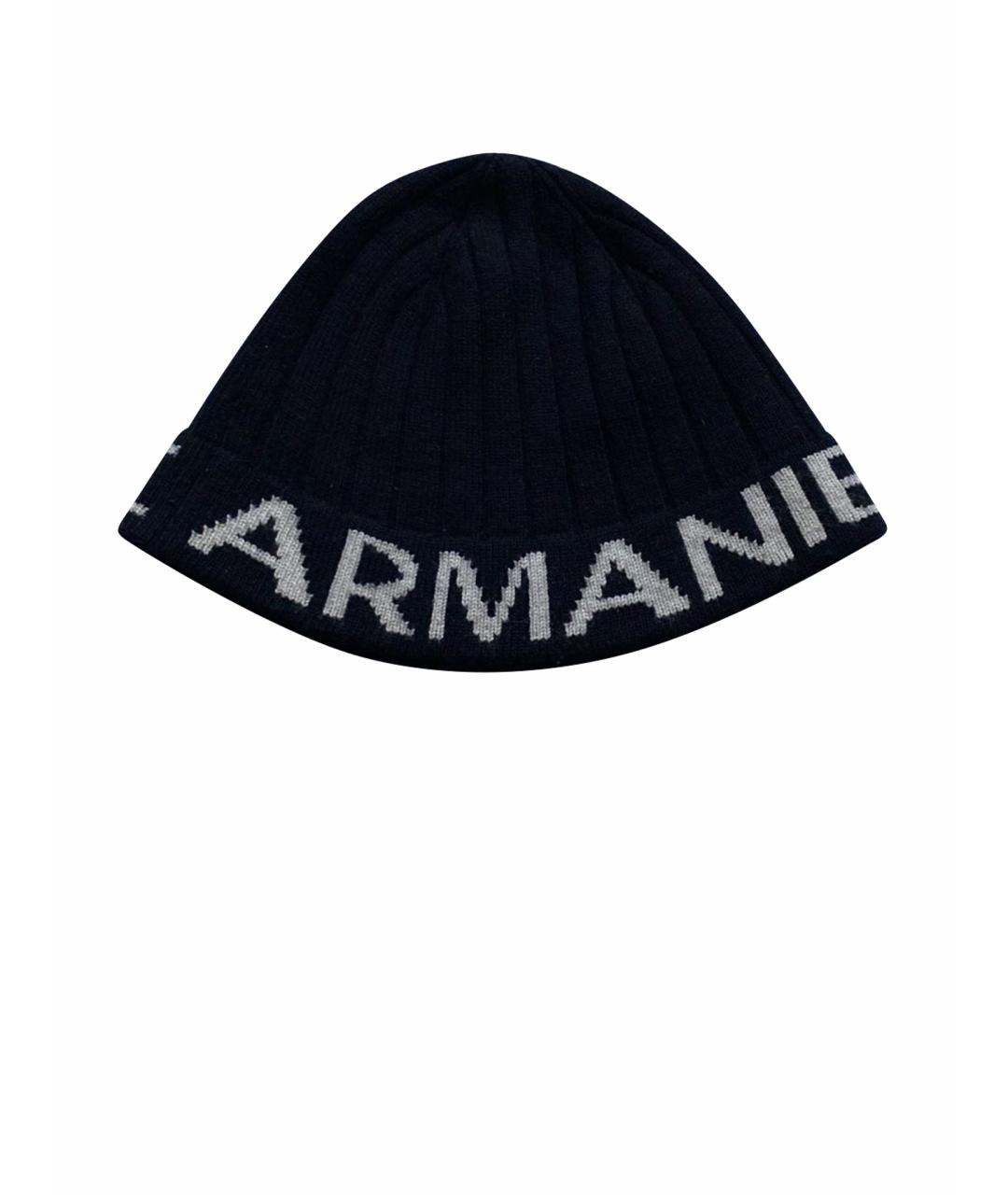 ARMANI EXCHANGE Черная шерстяная шапка, фото 1