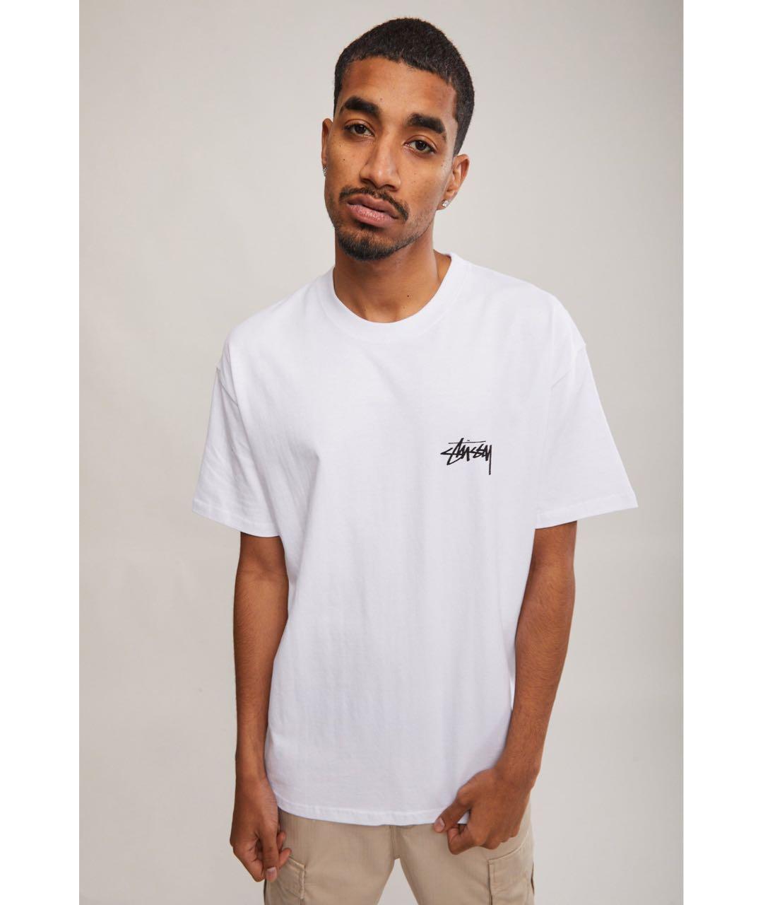 STUSSY Белая футболка, фото 2