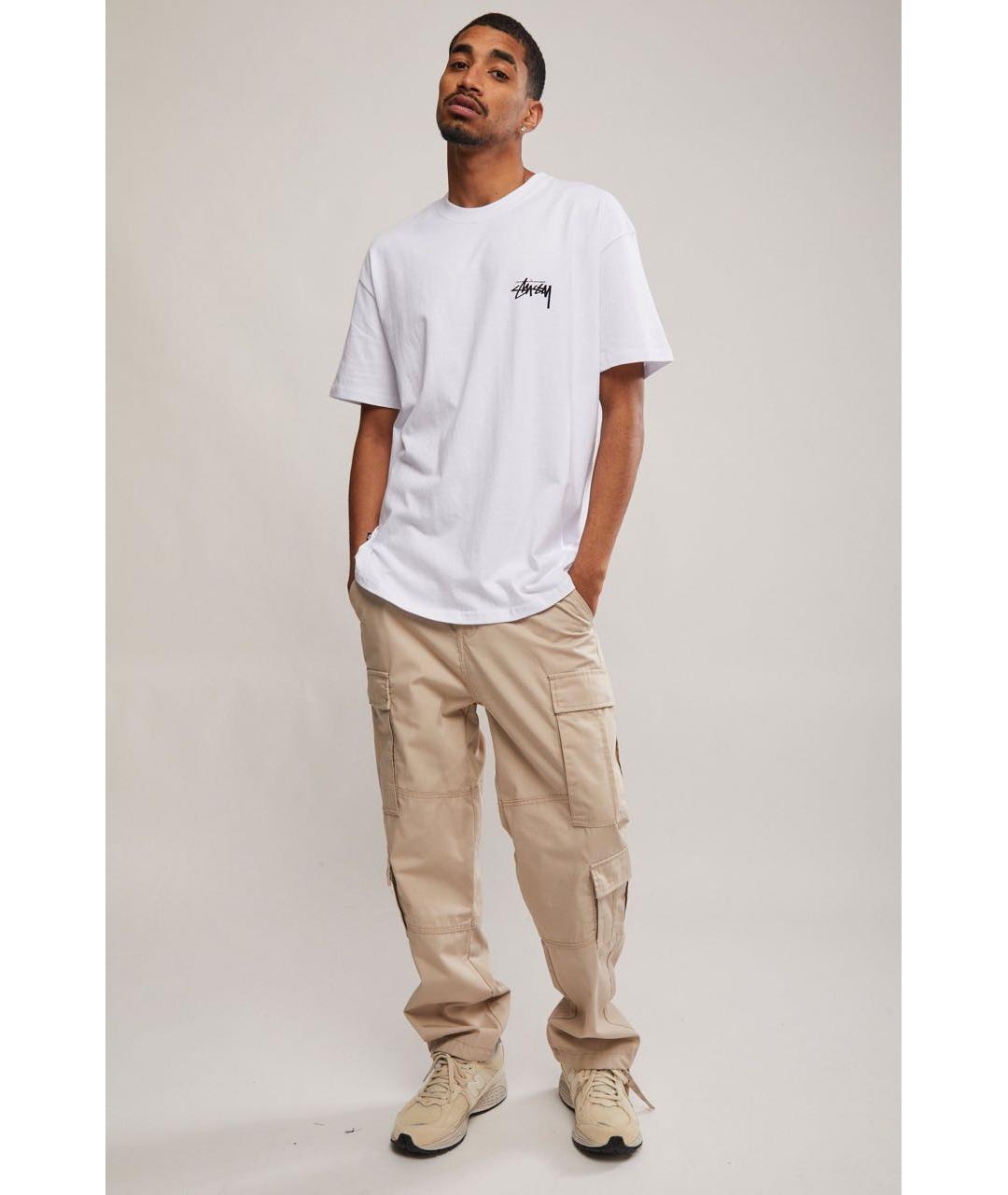 STUSSY Белая футболка, фото 4