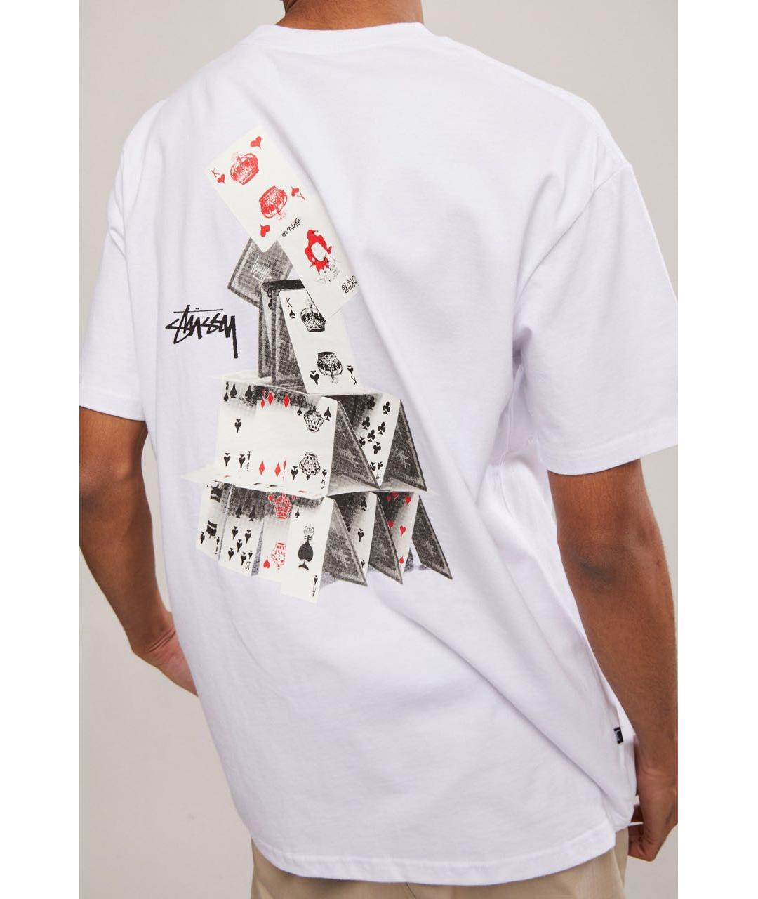 STUSSY Белая футболка, фото 5