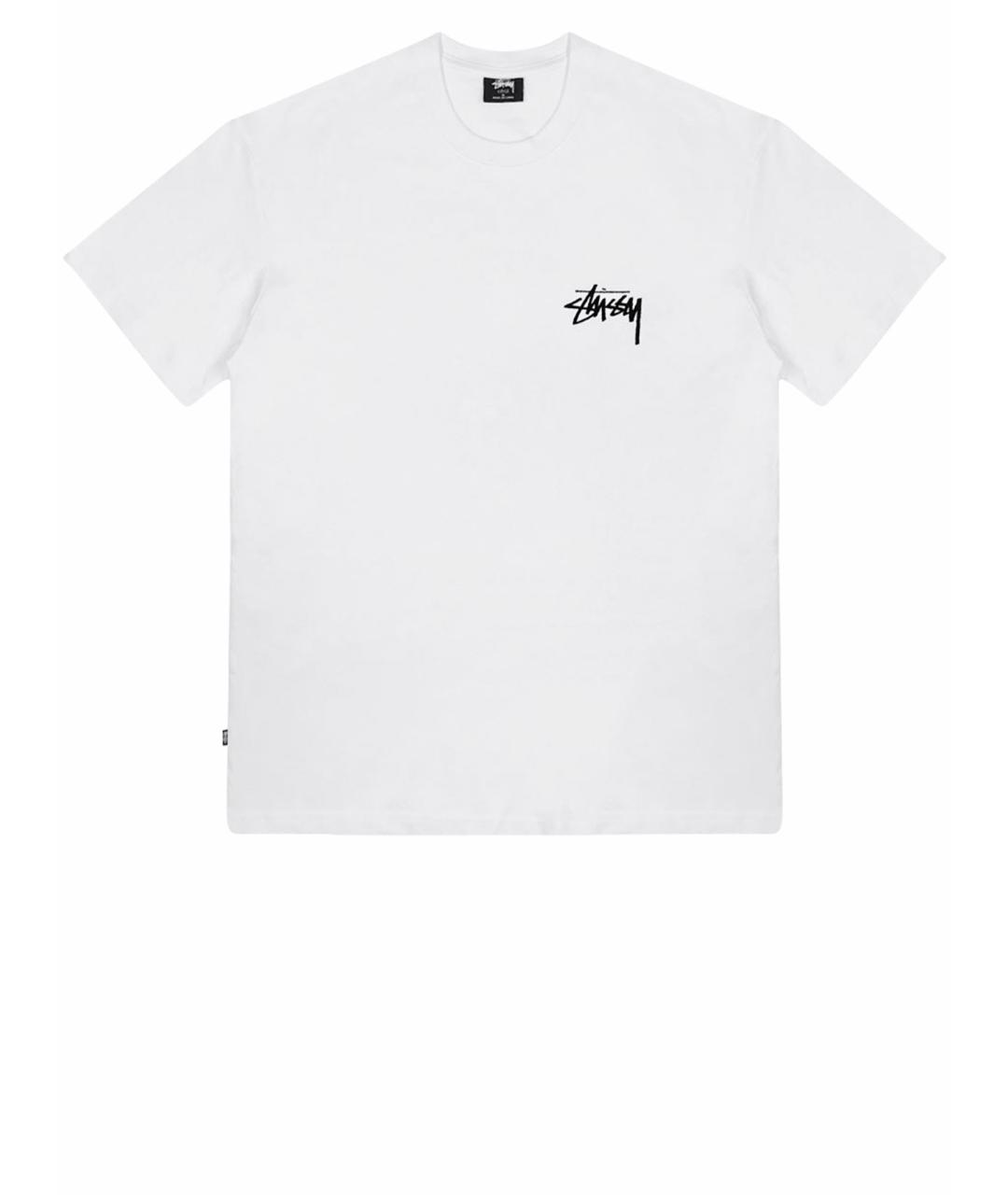 STUSSY Белая футболка, фото 1