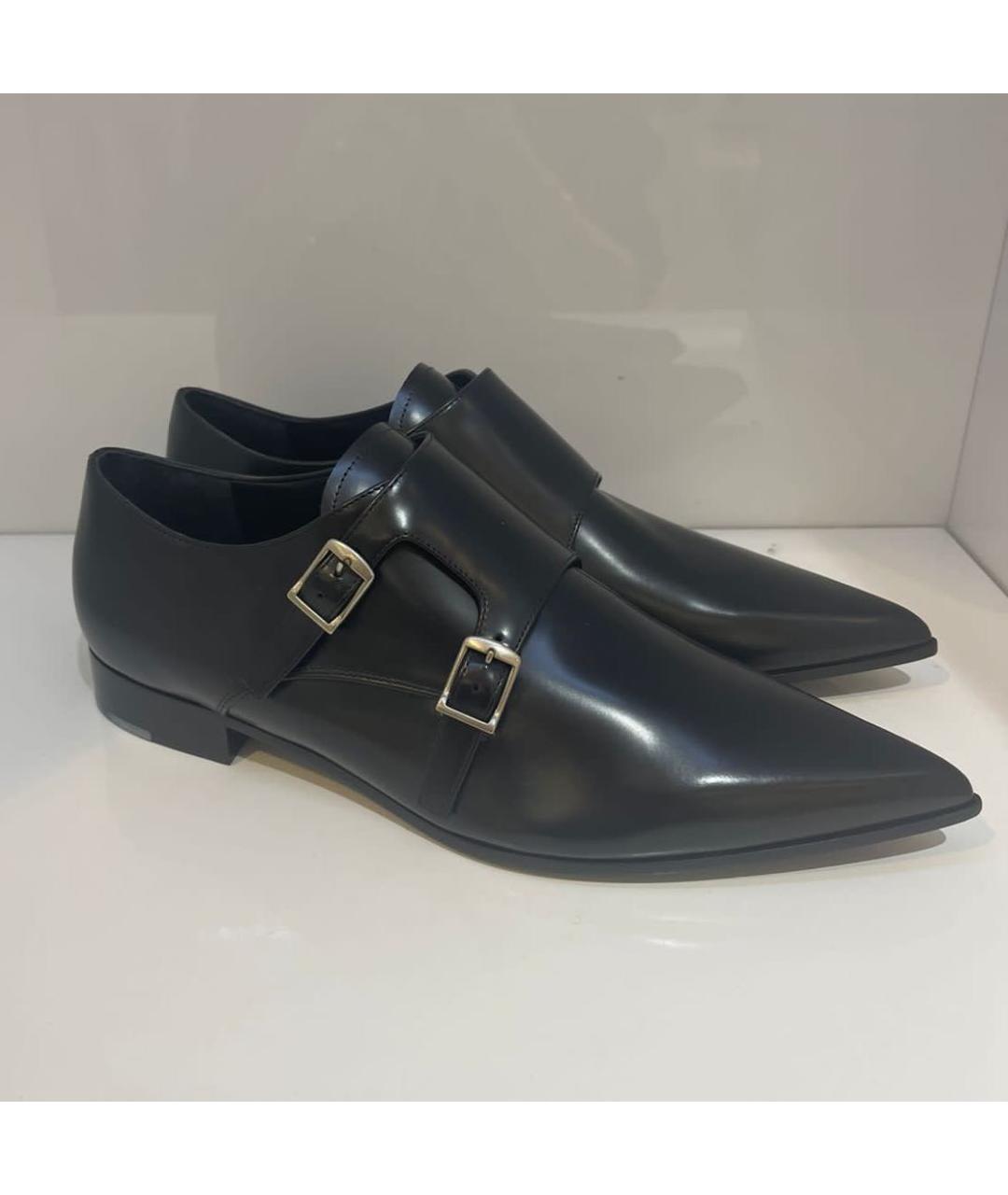 CHRISTIAN DIOR Черные кожаные туфли, фото 3