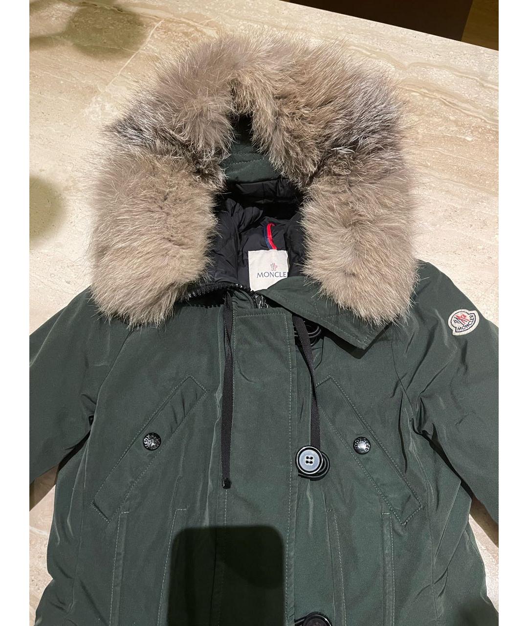 MONCLER Зеленая парка, фото 2