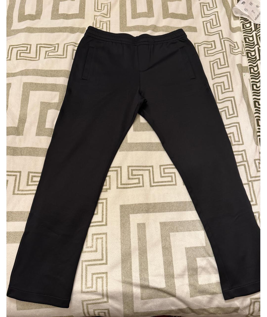 VALENTINO Черные полиамидовые повседневные брюки, фото 9