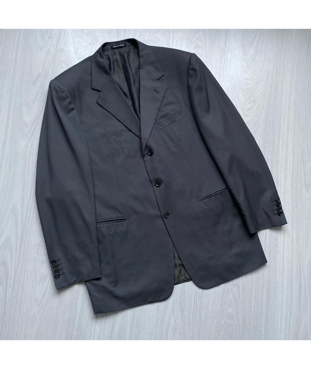 PAL ZILERI Антрацитовый шерстяной пиджак, фото 4