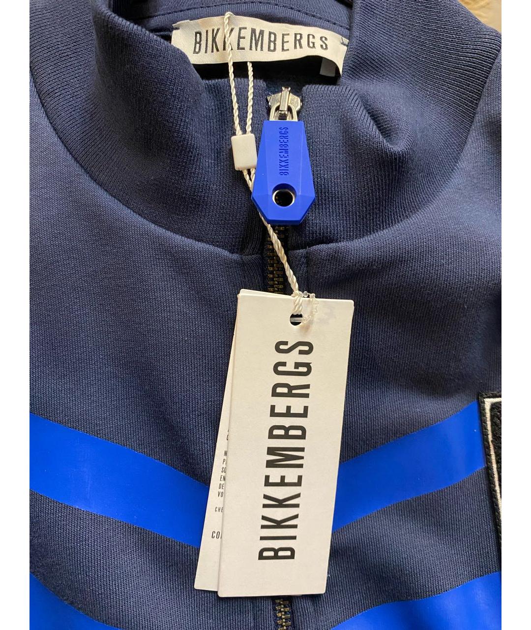 BIKKEMBERGS Темно-синий хлопковый спортивный костюм, фото 4