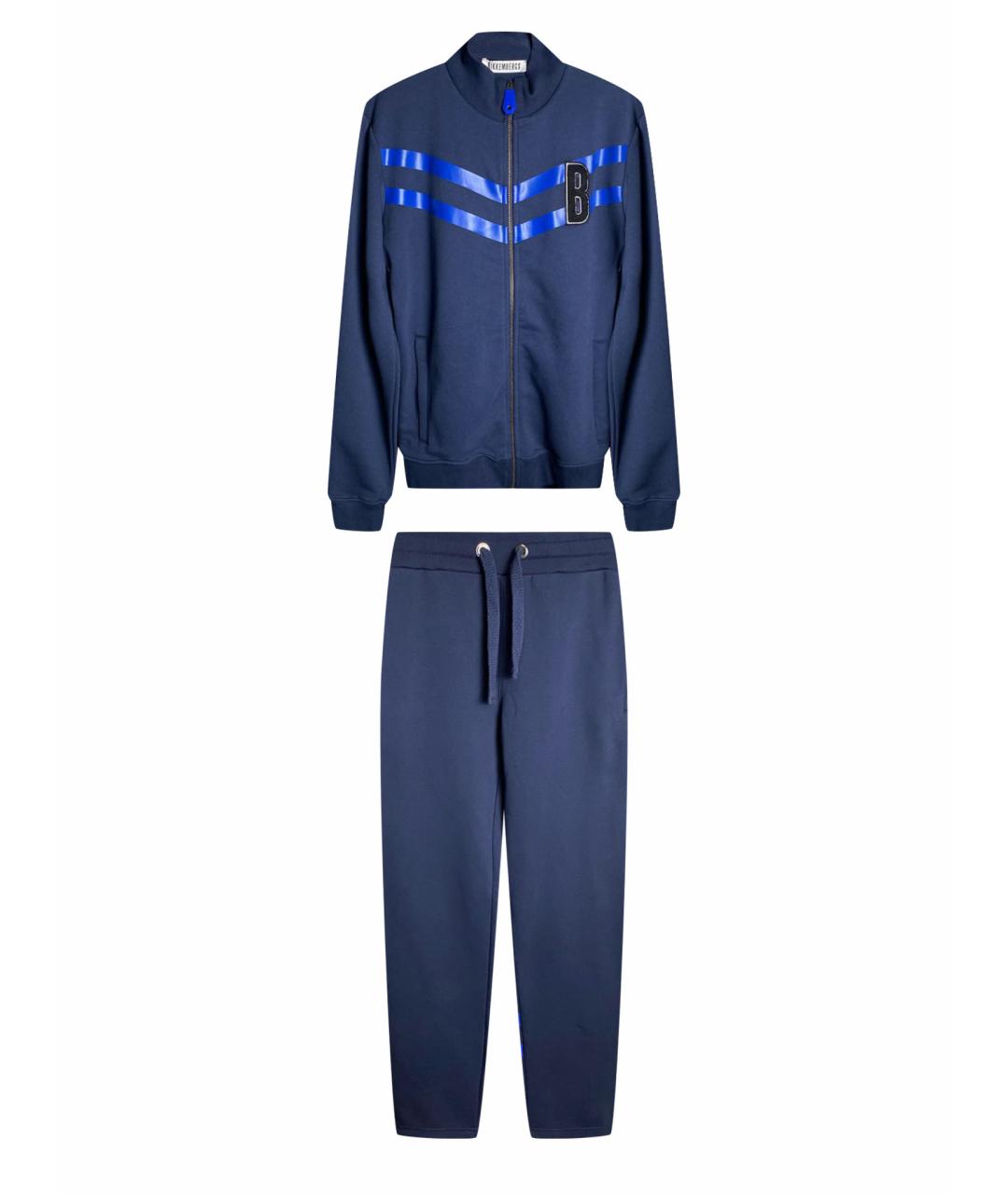 BIKKEMBERGS Темно-синий хлопковый спортивный костюм, фото 1