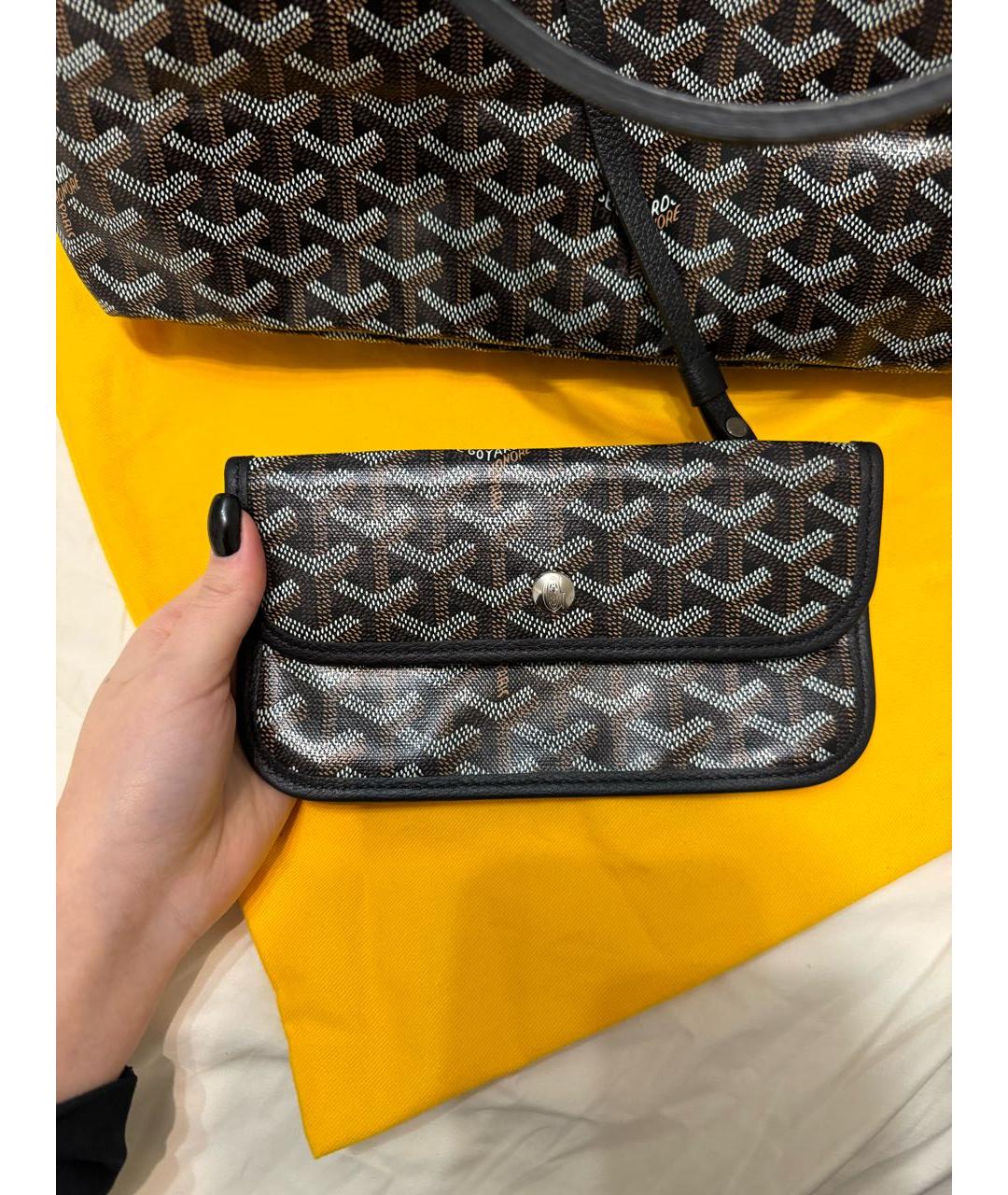 GOYARD Черная сумка тоут, фото 3