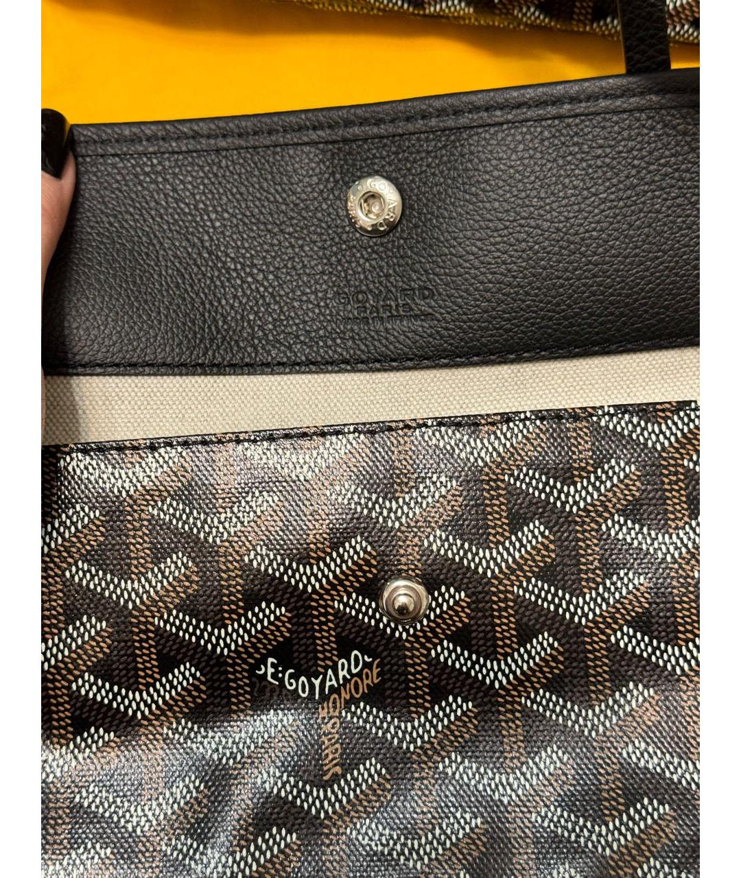 GOYARD Черная сумка тоут, фото 4