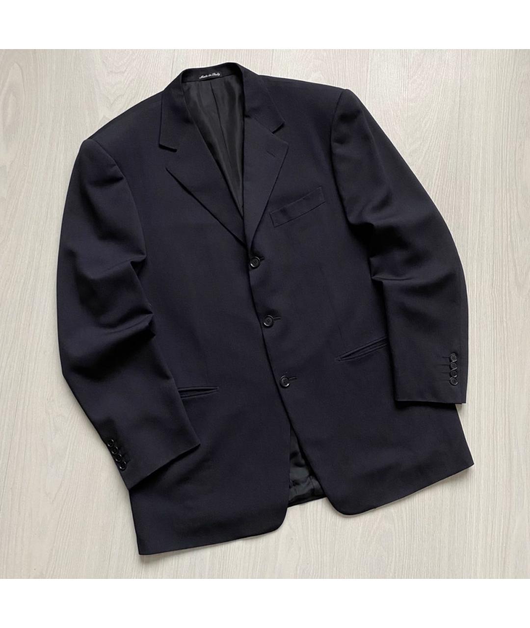 PAL ZILERI Темно-синий шерстяной пиджак, фото 8