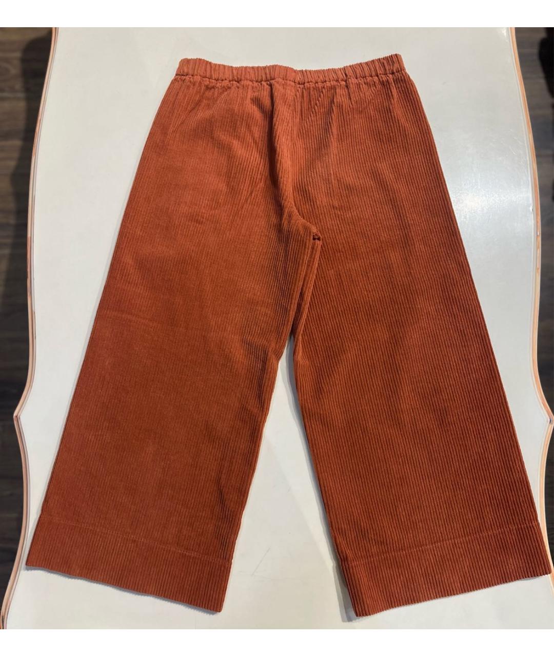 IL GUFO Оранжевое хлопковые брюки и шорты, фото 8