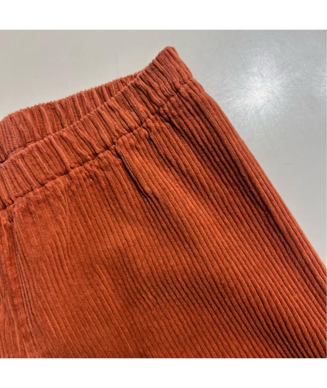 IL GUFO Оранжевое хлопковые брюки и шорты, фото 5