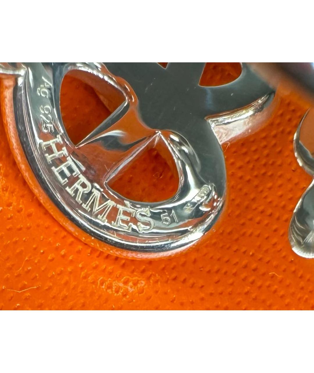 HERMES Серебряное серебряное кольцо, фото 3