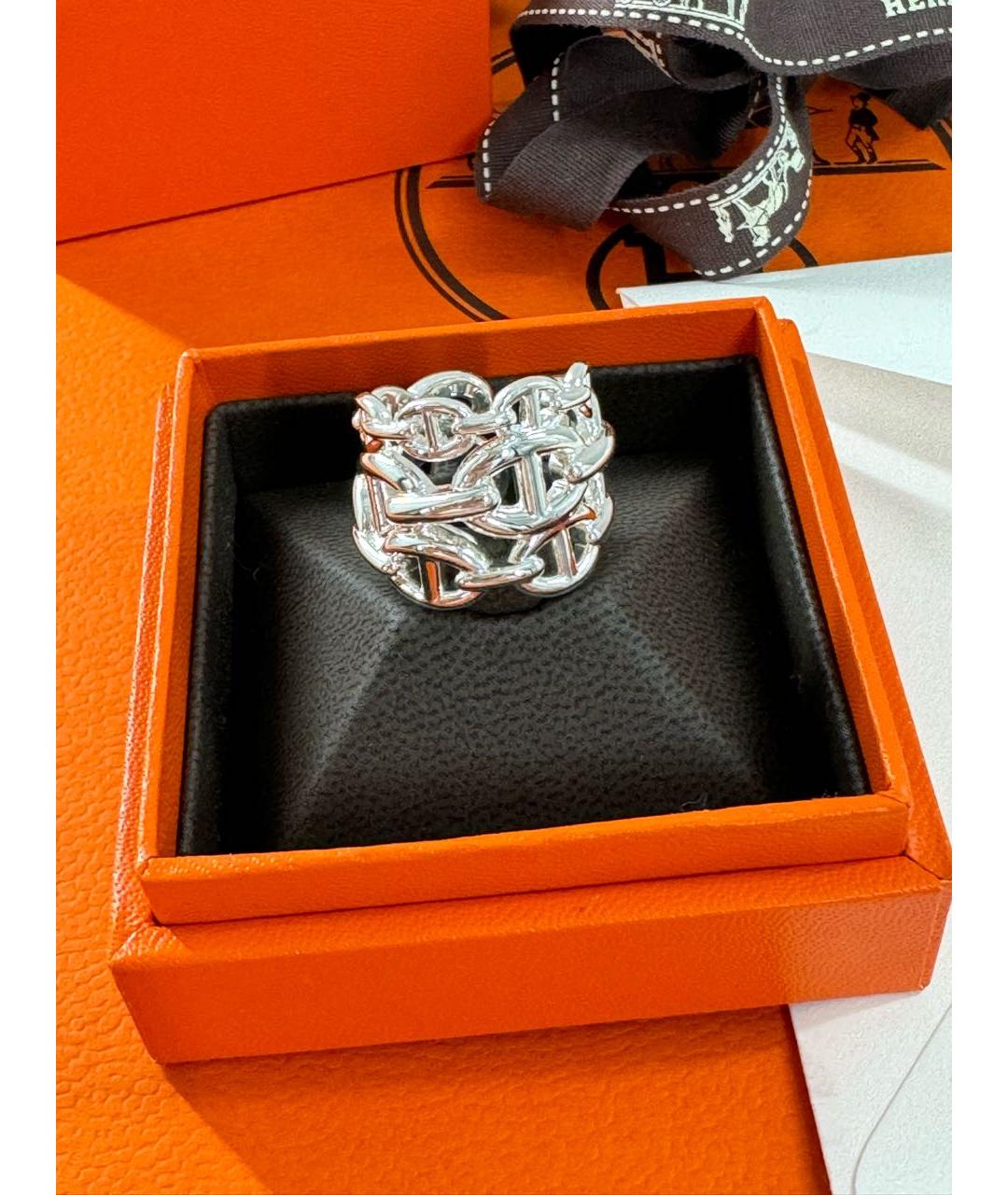 HERMES Серебряное серебряное кольцо, фото 4
