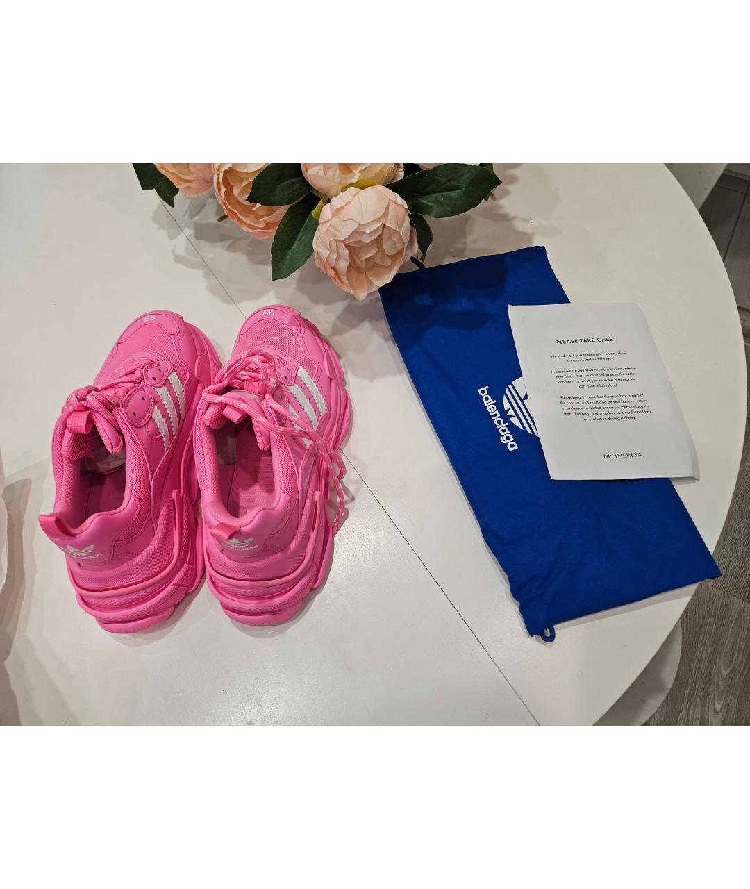 BALENCIAGA Розовые кроссовки, фото 8