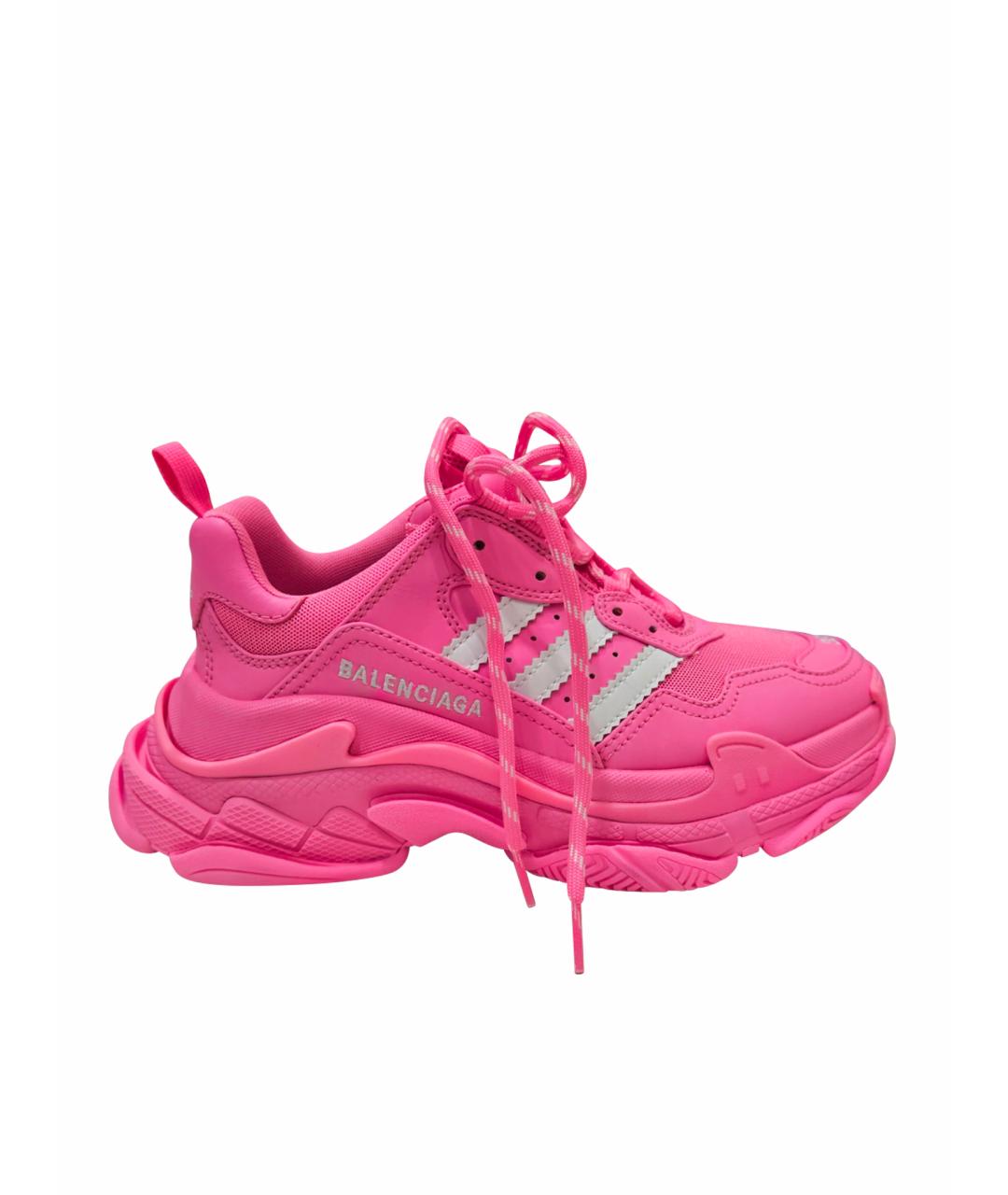 BALENCIAGA Розовые кроссовки, фото 1