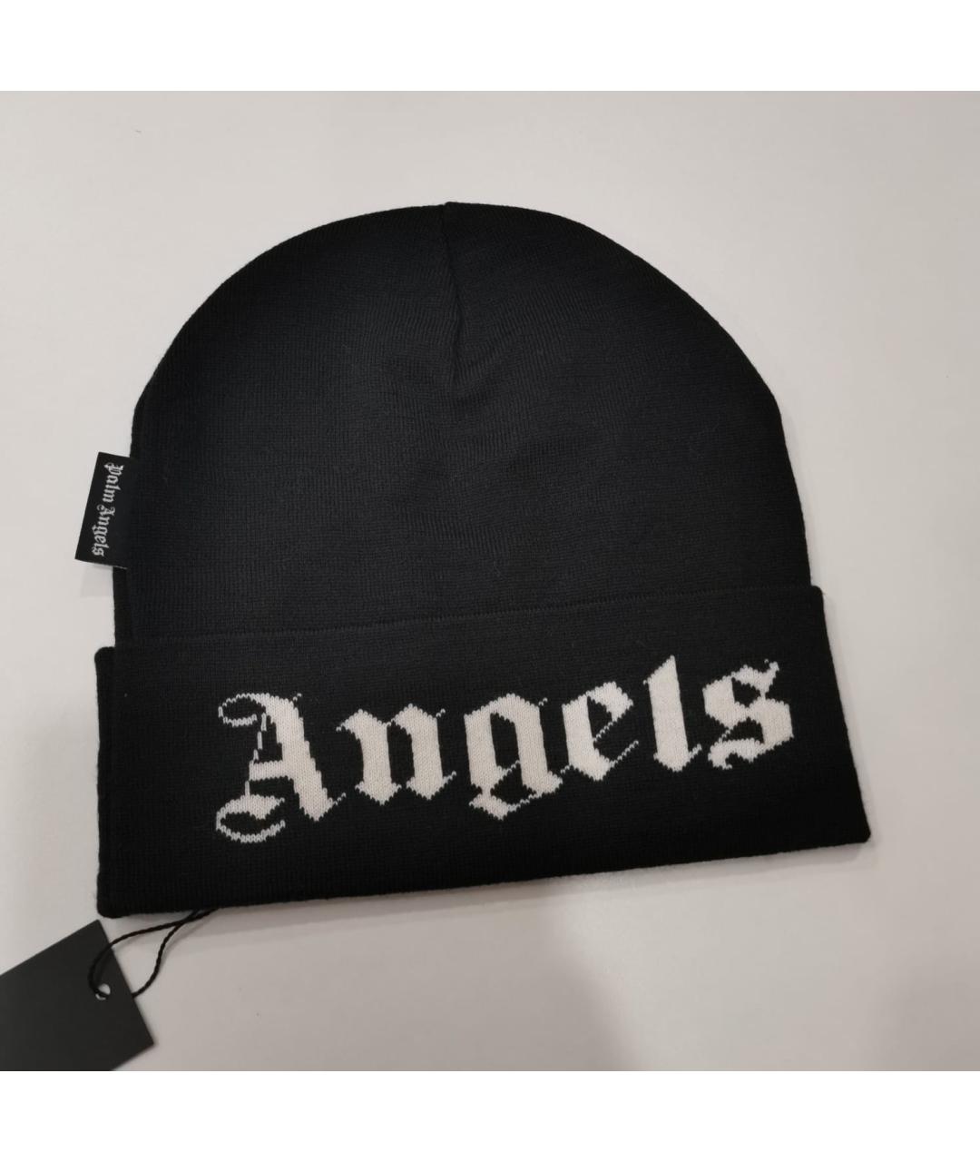 PALM ANGELS Черная шапка, фото 4