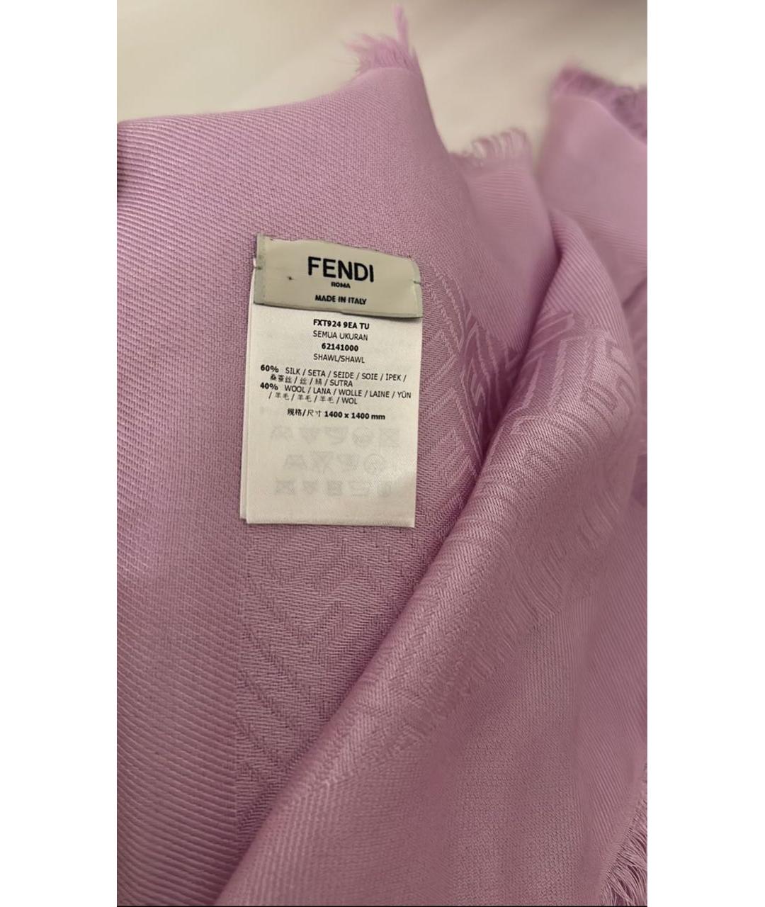 FENDI Розовый платок, фото 3