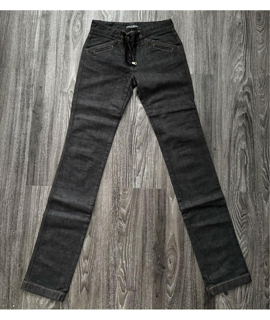 DOLCE&GABBANA Черные прямые джинсы, фото 8