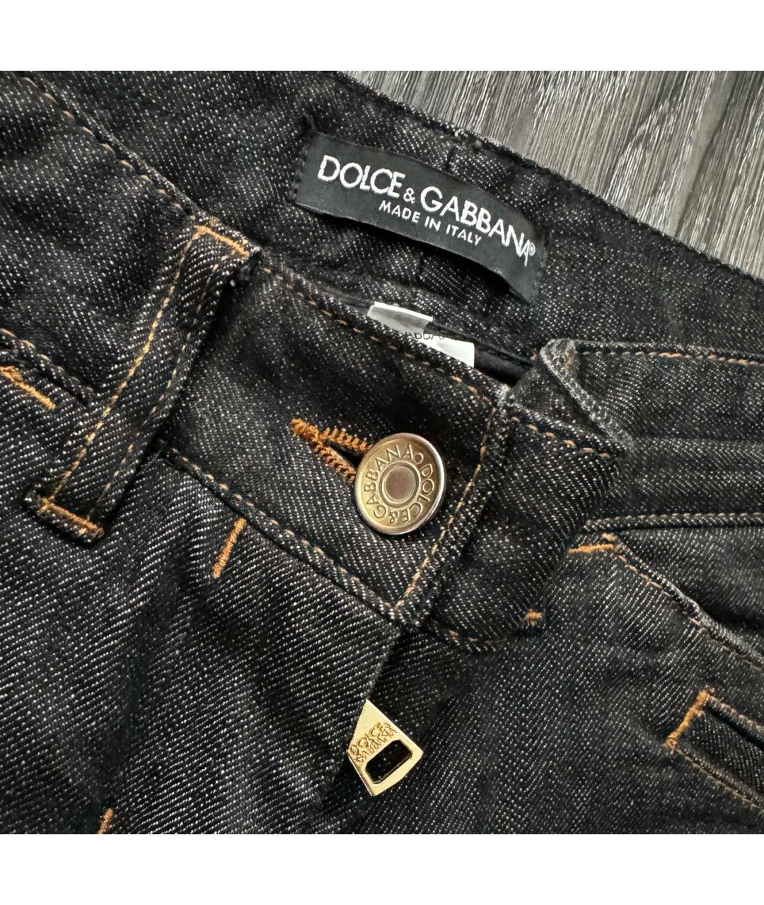 DOLCE&GABBANA Черные прямые джинсы, фото 4