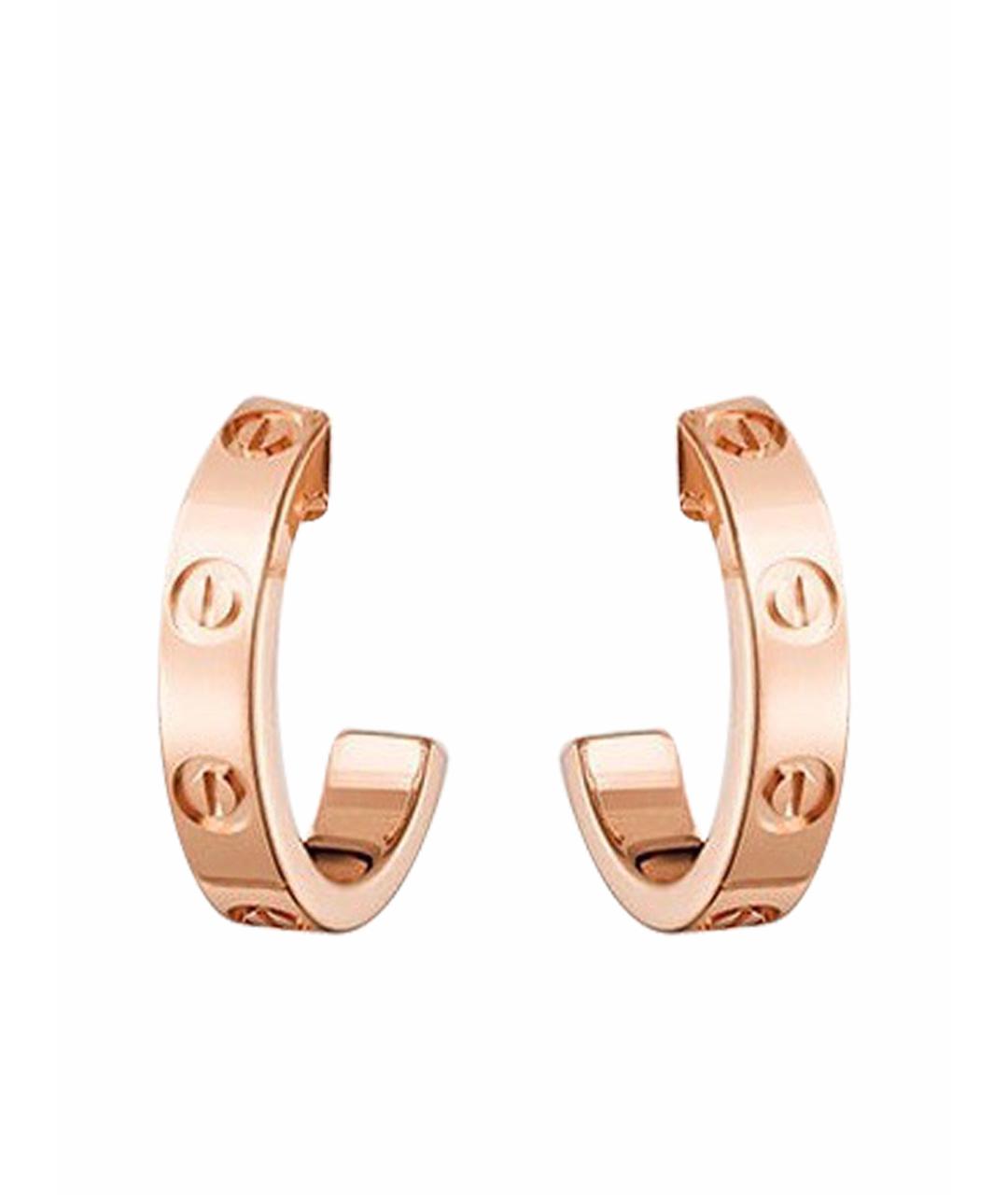 CARTIER Золотые серьги из розового золота, фото 1