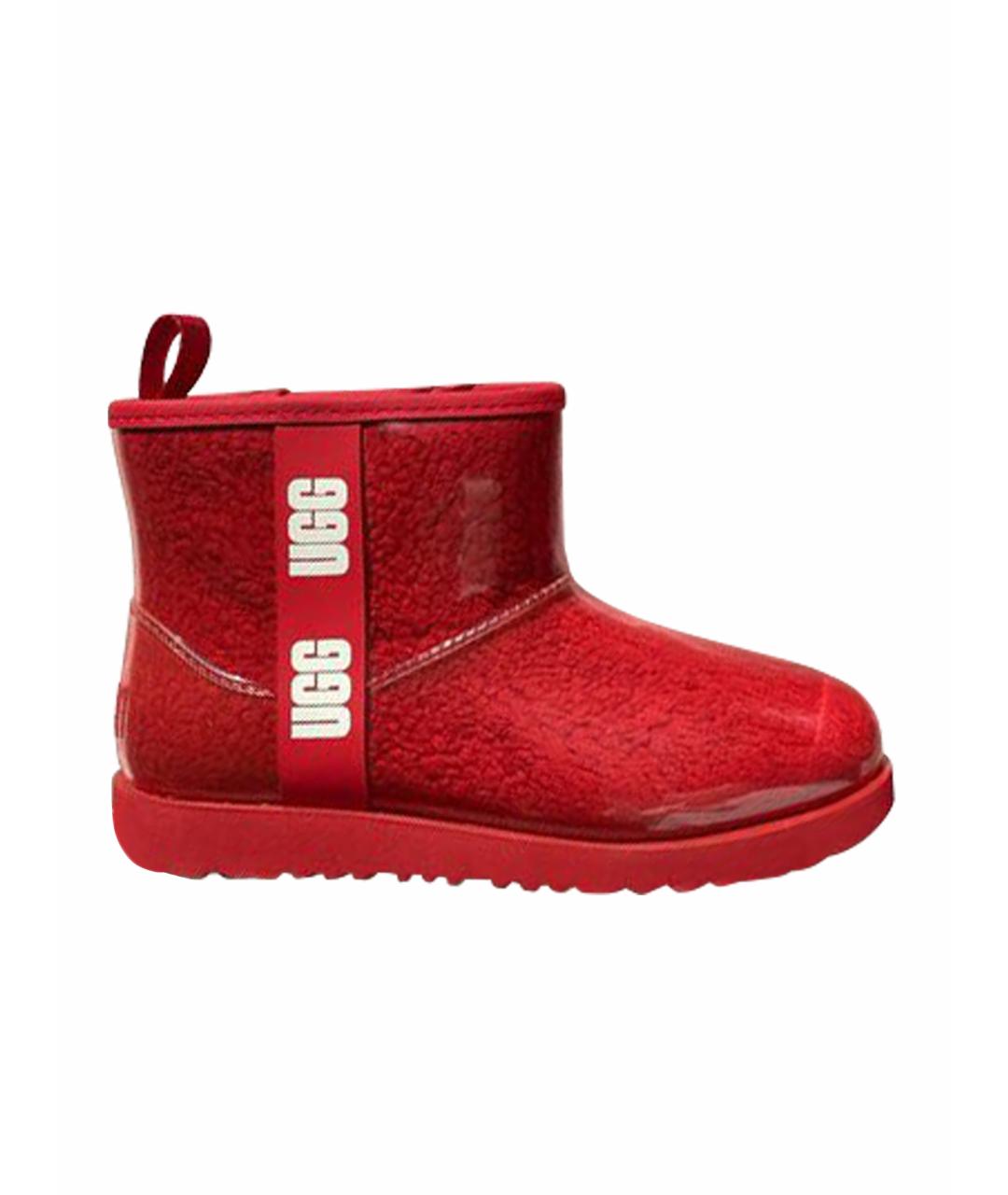 UGG AUSTRALIA Красные резиновые ботинки, фото 1