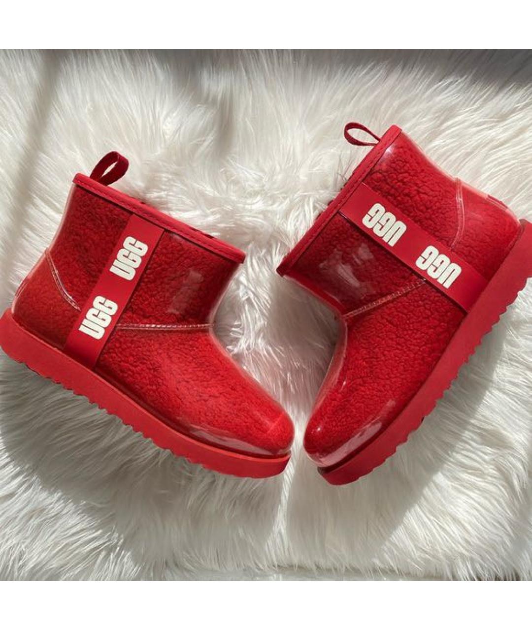 UGG AUSTRALIA Красные резиновые ботинки, фото 7