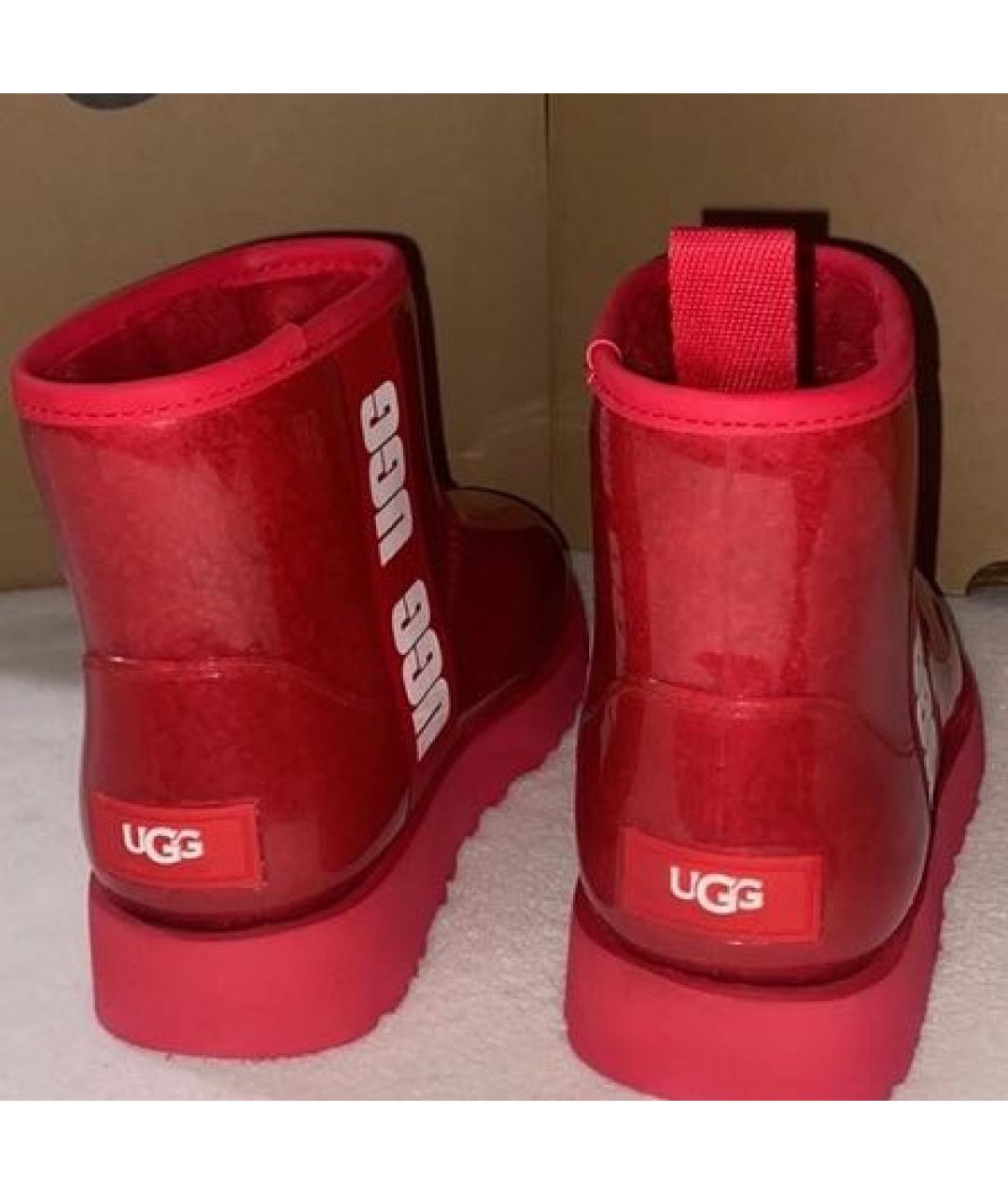 UGG AUSTRALIA Красные резиновые ботинки, фото 3