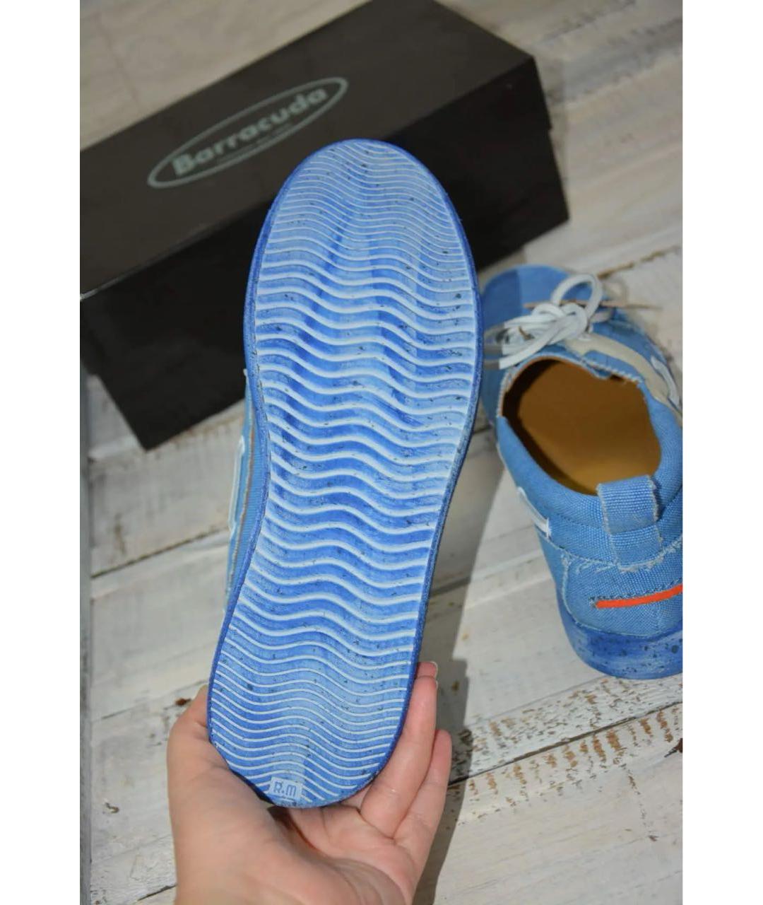 BARRACUDA Голубые текстильные низкие кроссовки / кеды, фото 7